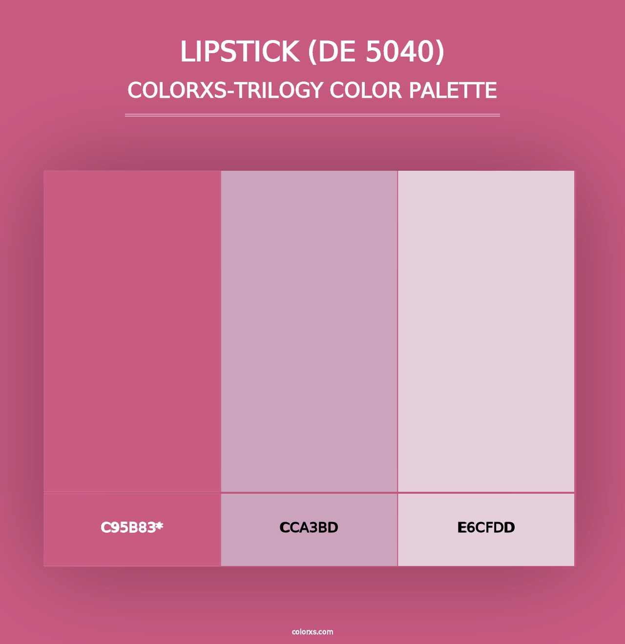 Lipstick (DE 5040) - Colorxs Trilogy Palette