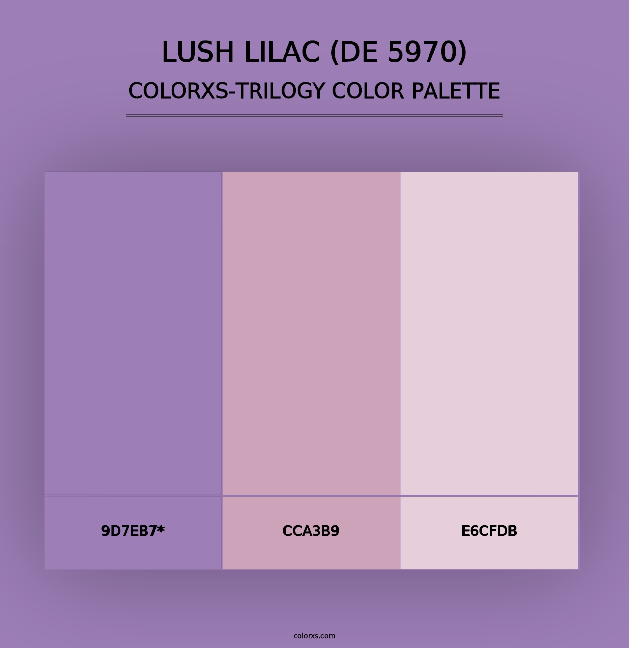 Lush Lilac (DE 5970) - Colorxs Trilogy Palette