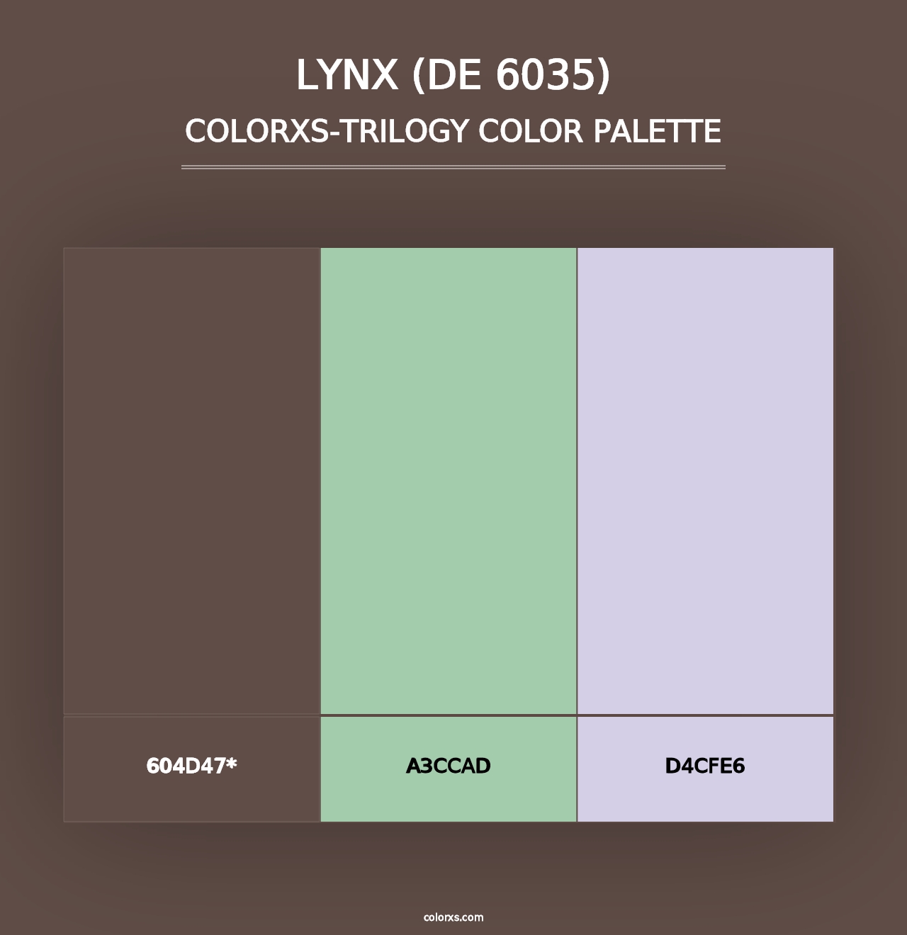 Lynx (DE 6035) - Colorxs Trilogy Palette