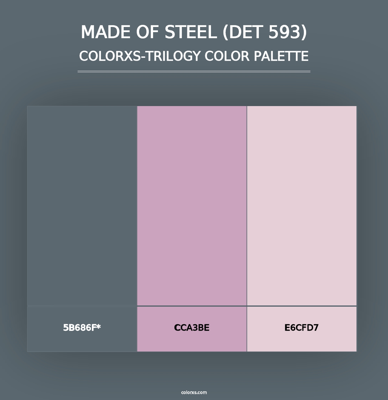 Made of Steel (DET 593) - Colorxs Trilogy Palette