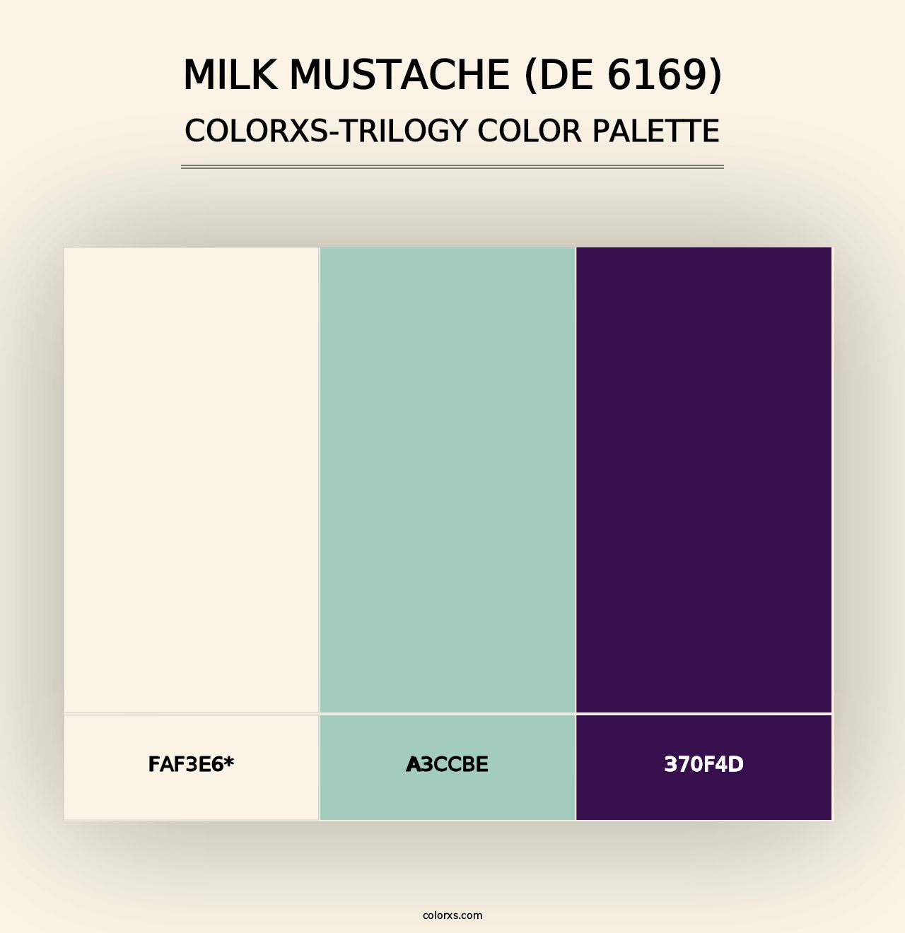 Milk Mustache (DE 6169) - Colorxs Trilogy Palette