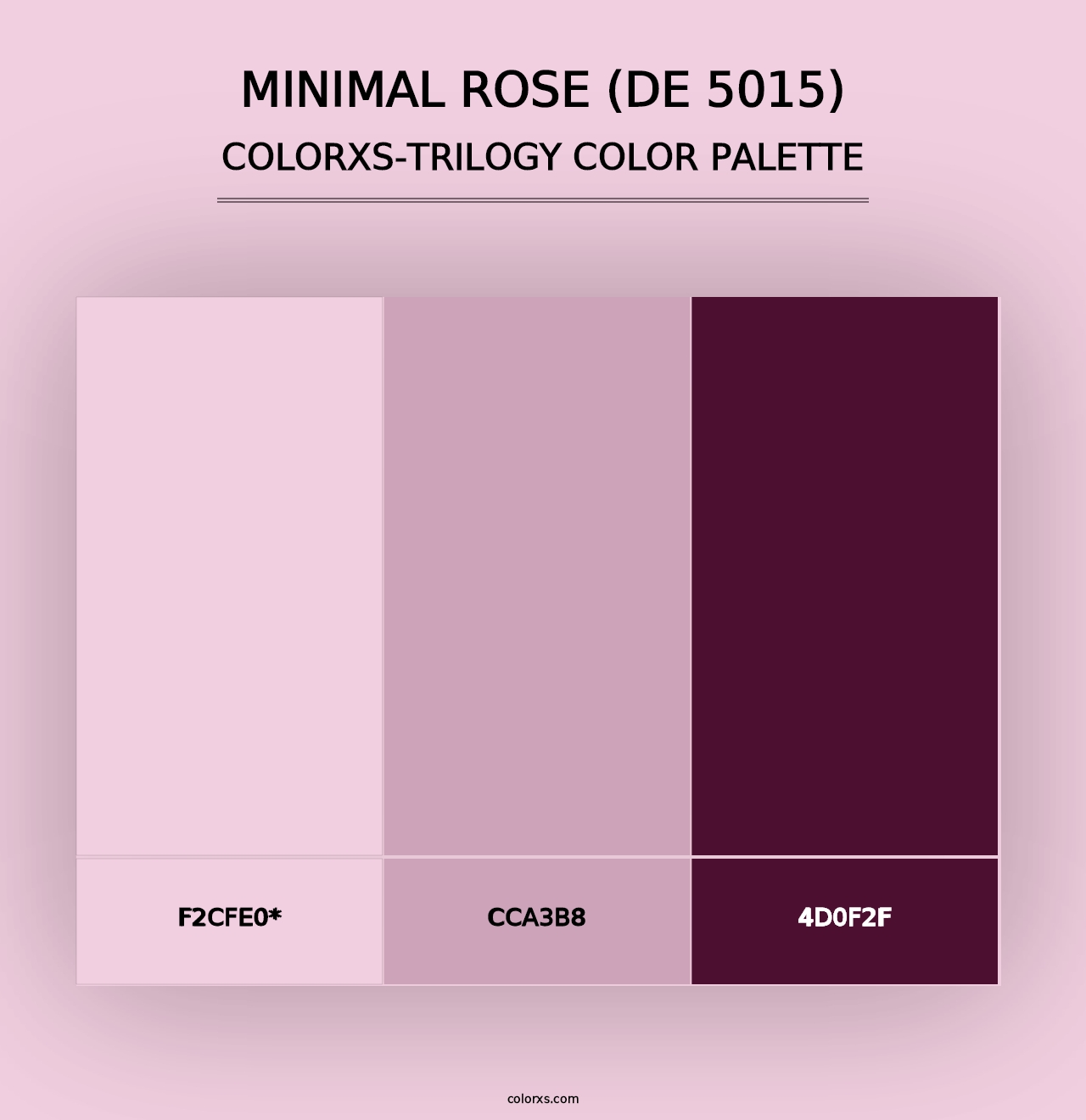 Minimal Rose (DE 5015) - Colorxs Trilogy Palette