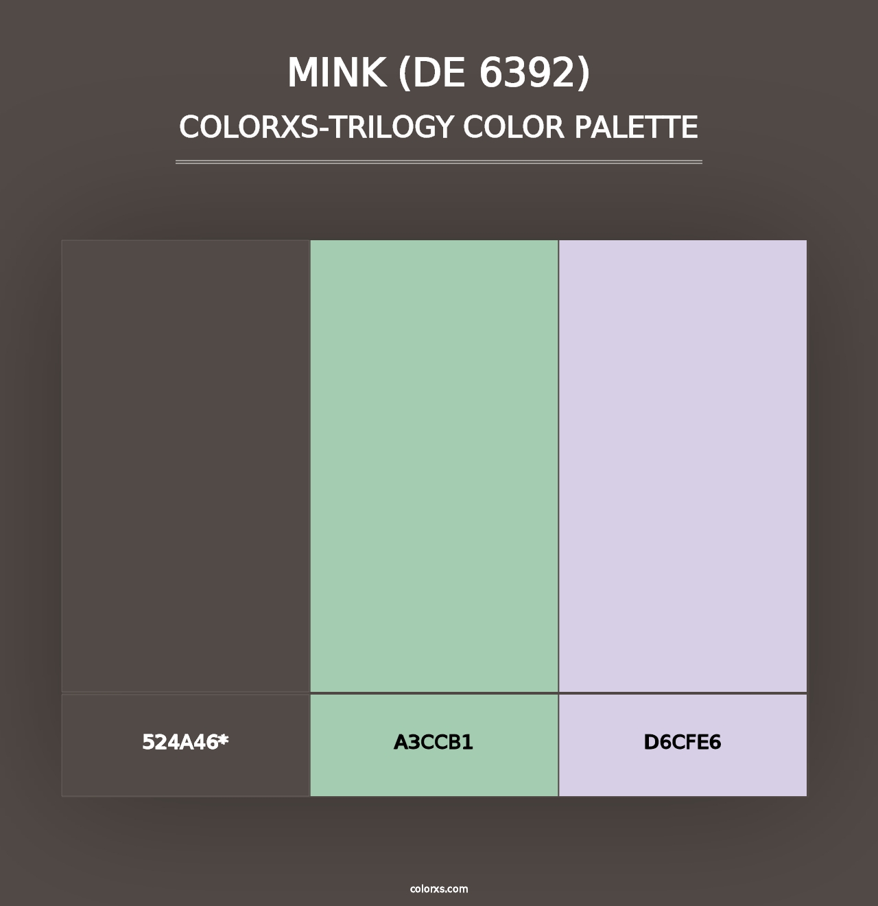 Mink (DE 6392) - Colorxs Trilogy Palette