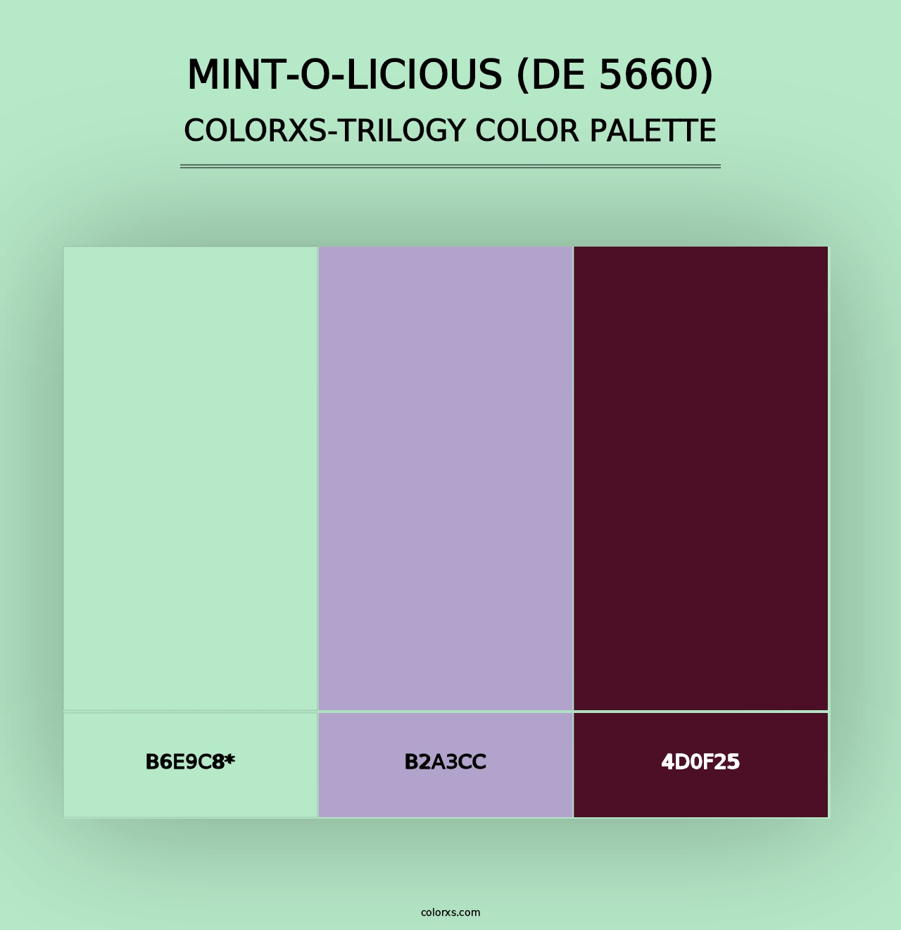 Mint-o-licious (DE 5660) - Colorxs Trilogy Palette