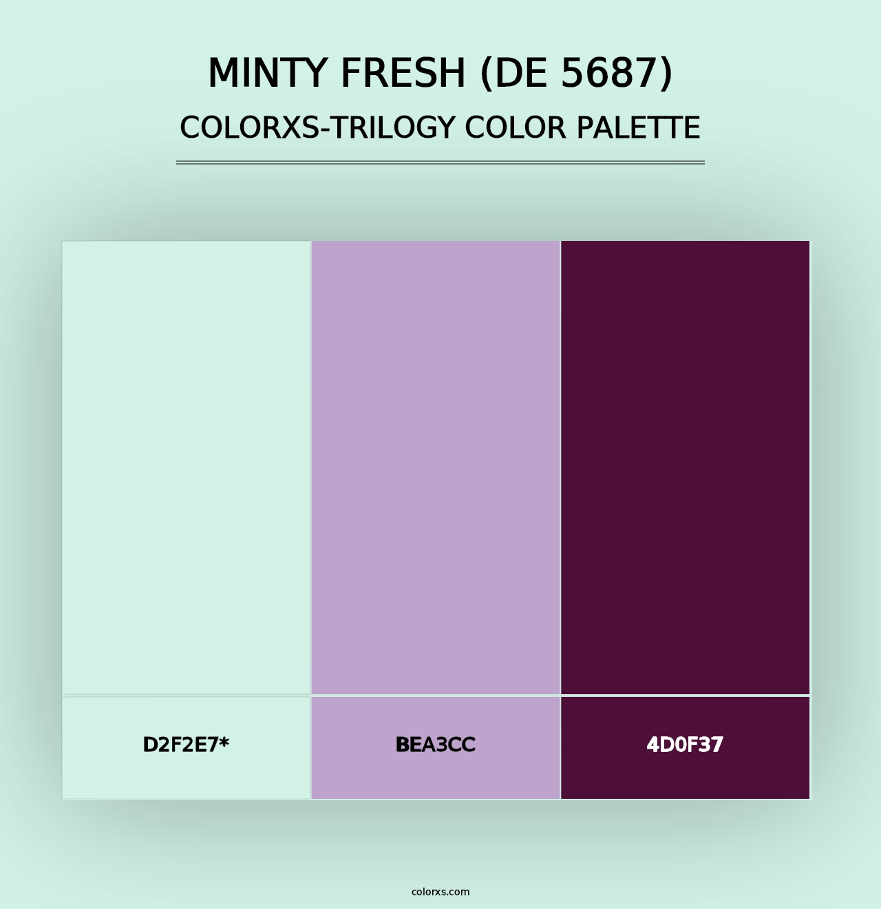 Minty Fresh (DE 5687) - Colorxs Trilogy Palette