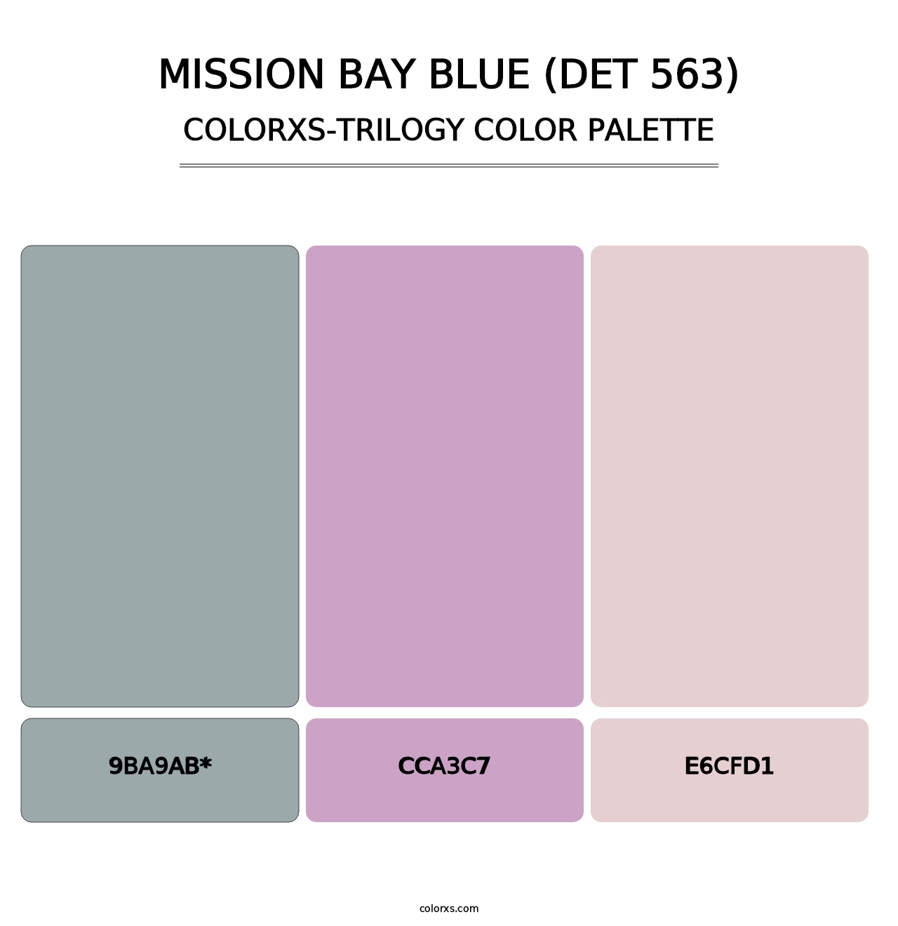 Mission Bay Blue (DET 563) - Colorxs Trilogy Palette