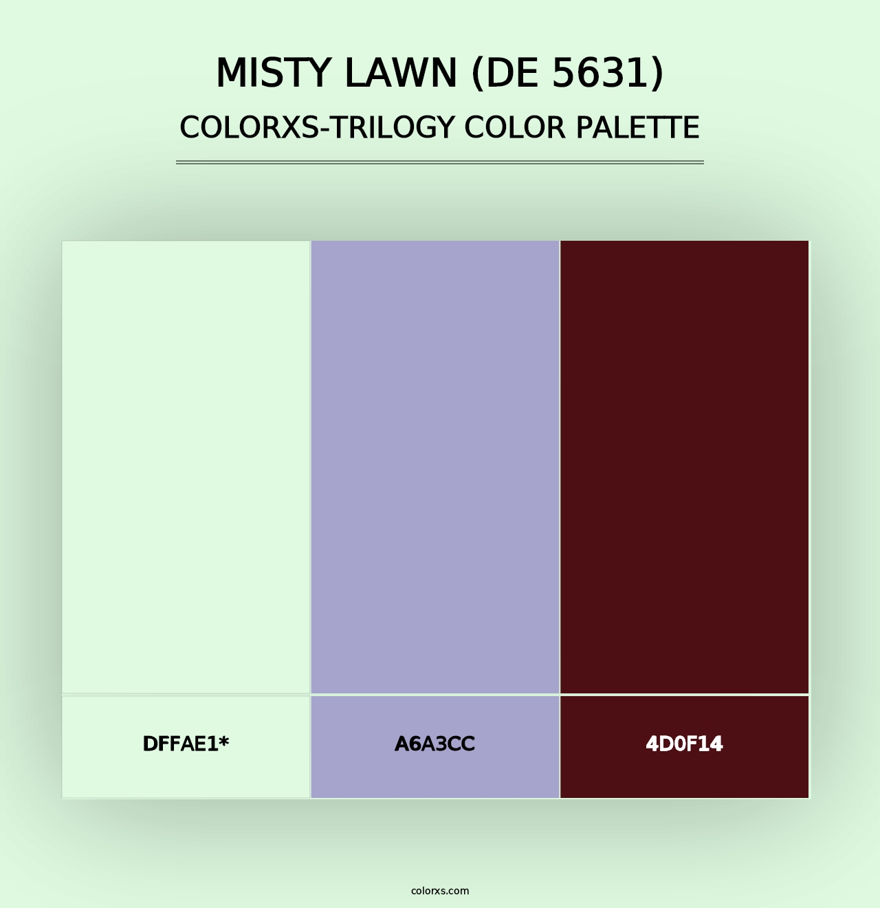 Misty Lawn (DE 5631) - Colorxs Trilogy Palette