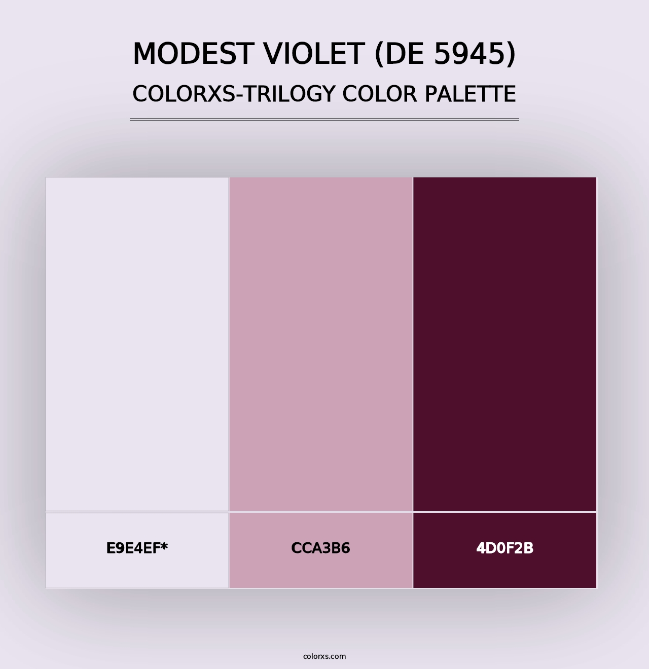 Modest Violet (DE 5945) - Colorxs Trilogy Palette