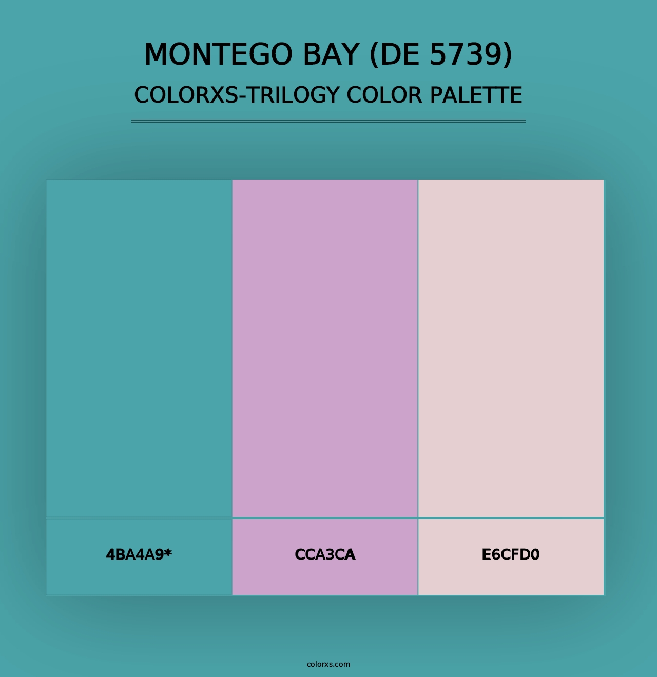 Montego Bay (DE 5739) - Colorxs Trilogy Palette