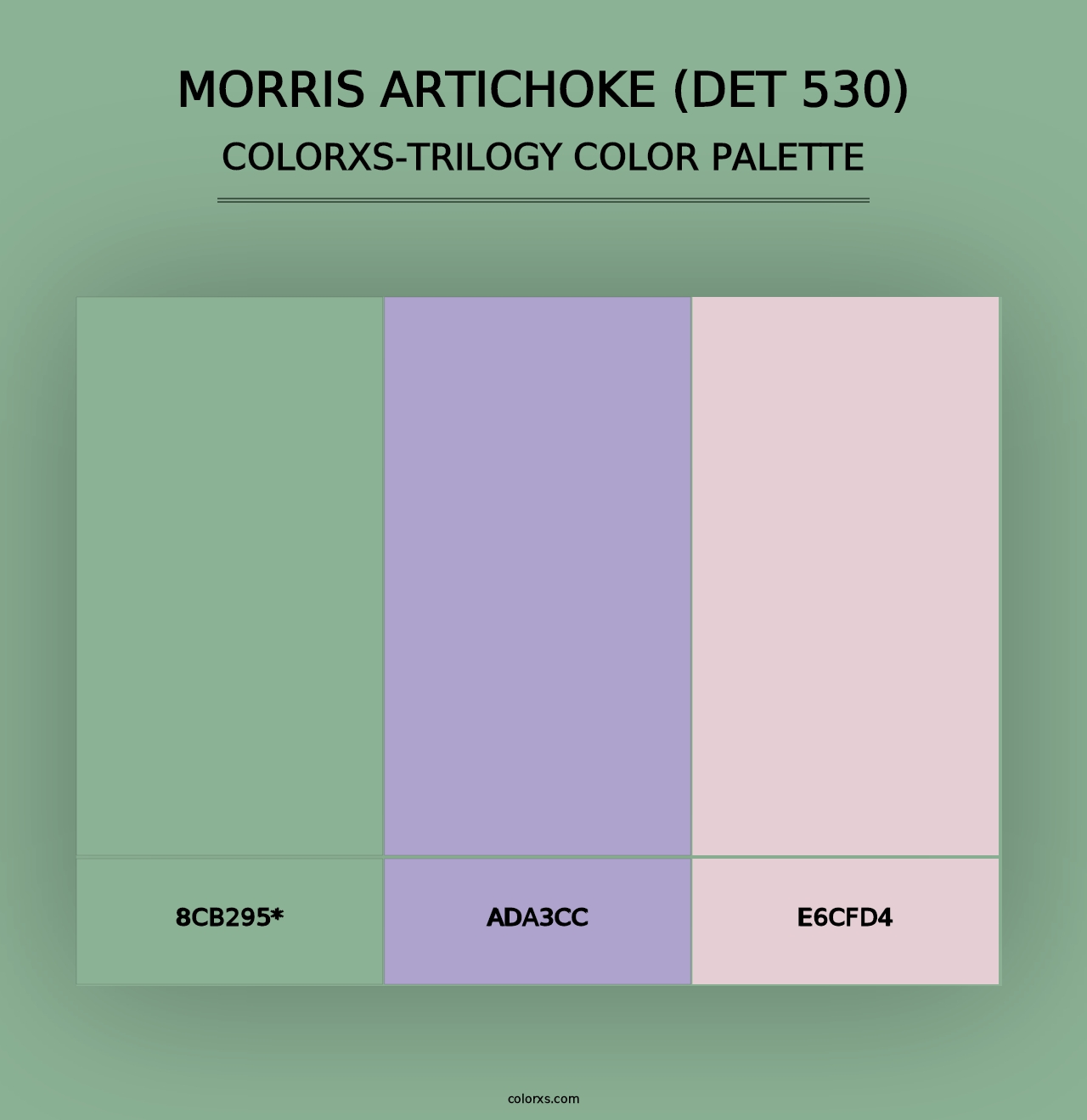 Morris Artichoke (DET 530) - Colorxs Trilogy Palette