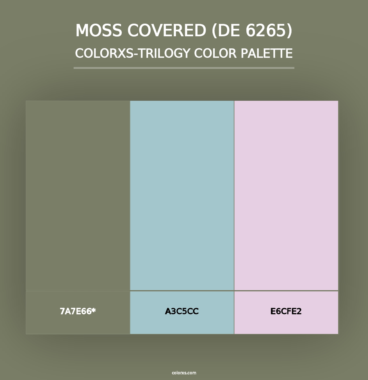 Moss Covered (DE 6265) - Colorxs Trilogy Palette