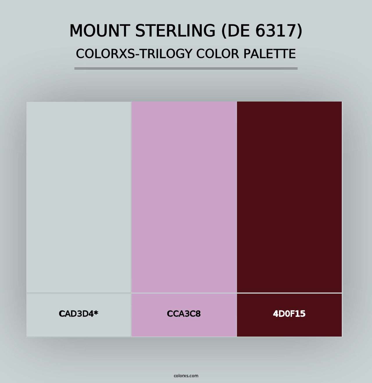 Mount Sterling (DE 6317) - Colorxs Trilogy Palette