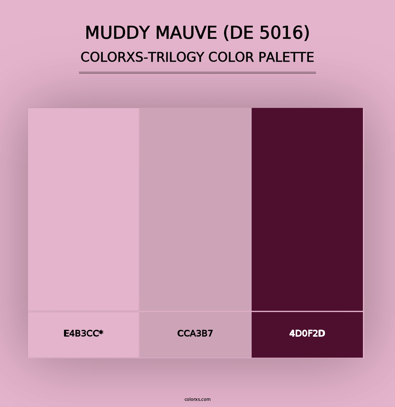 Muddy Mauve (DE 5016) - Colorxs Trilogy Palette