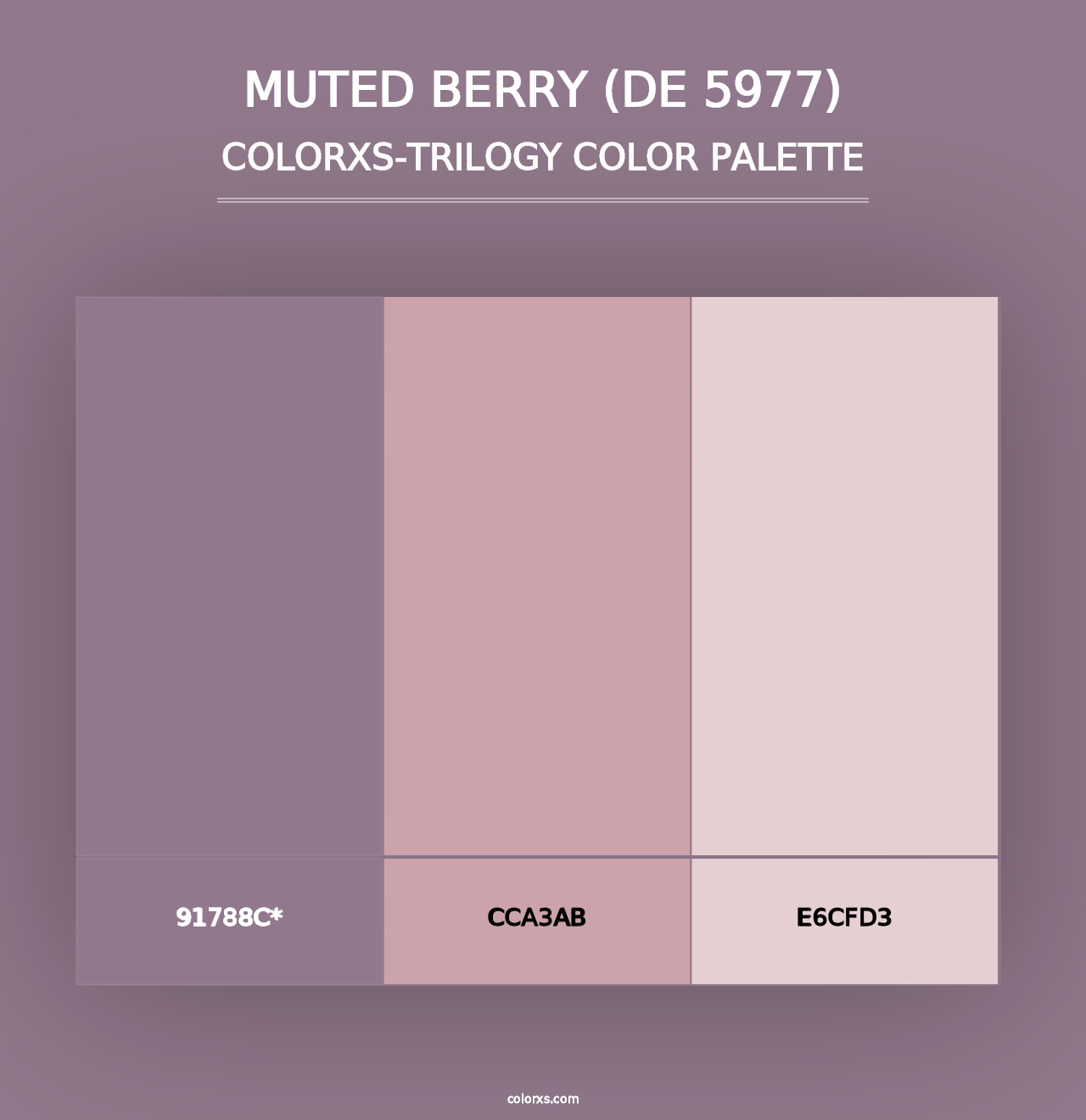 Muted Berry (DE 5977) - Colorxs Trilogy Palette