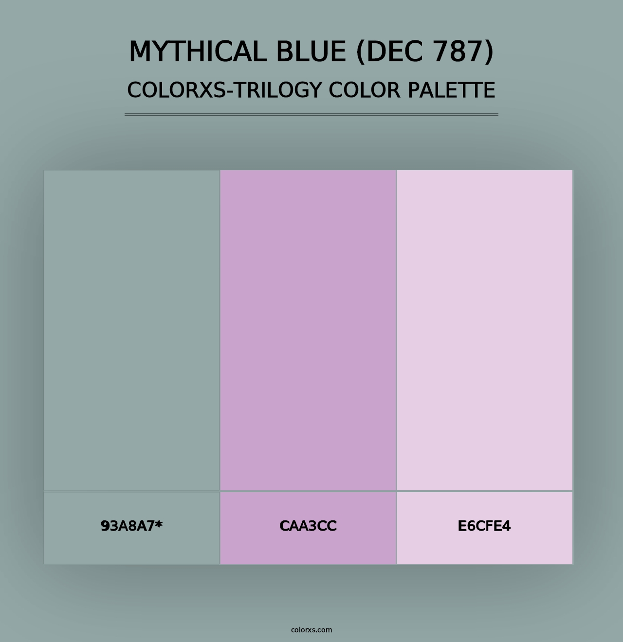 Mythical Blue (DEC 787) - Colorxs Trilogy Palette