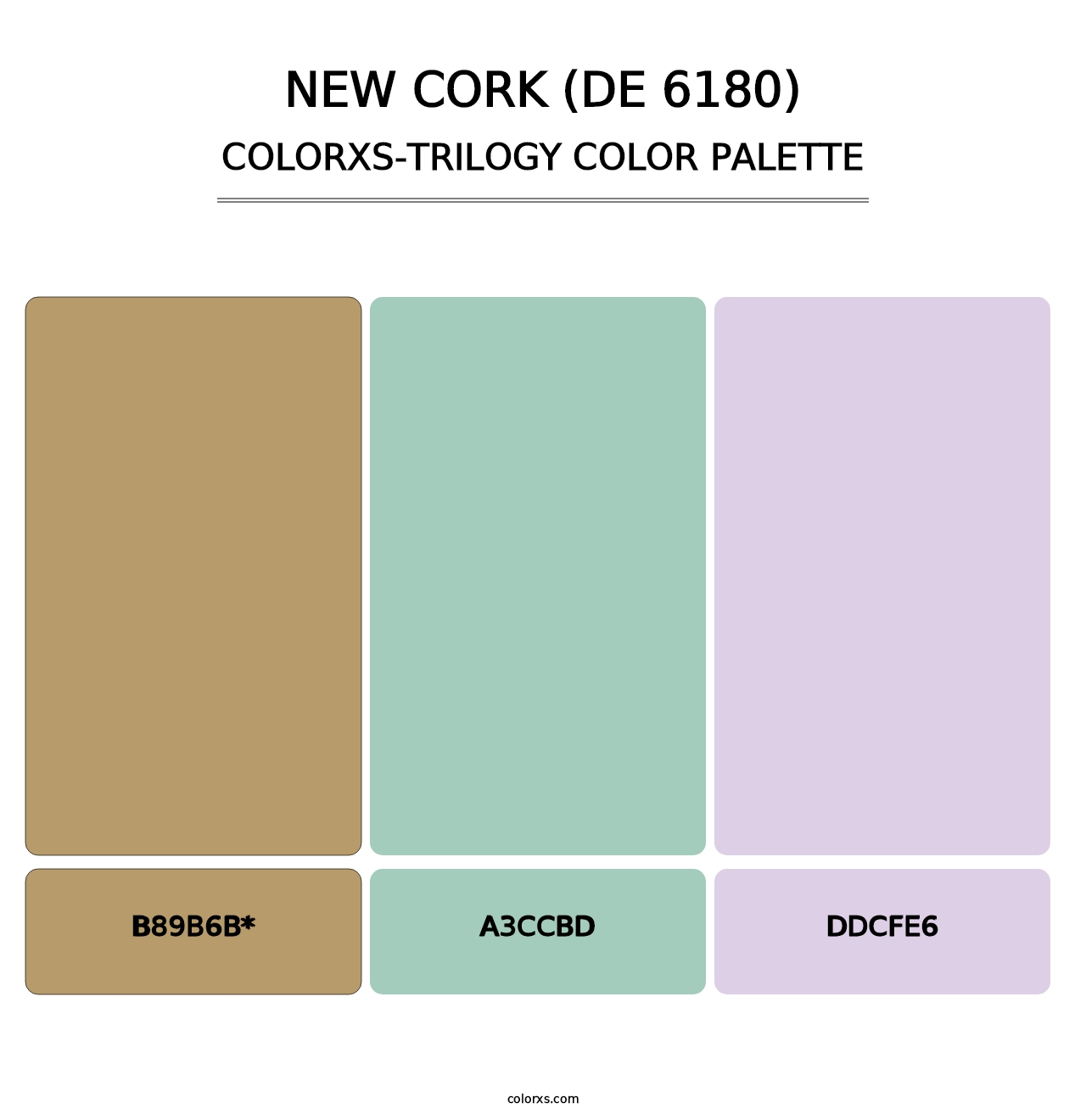 New Cork (DE 6180) - Colorxs Trilogy Palette