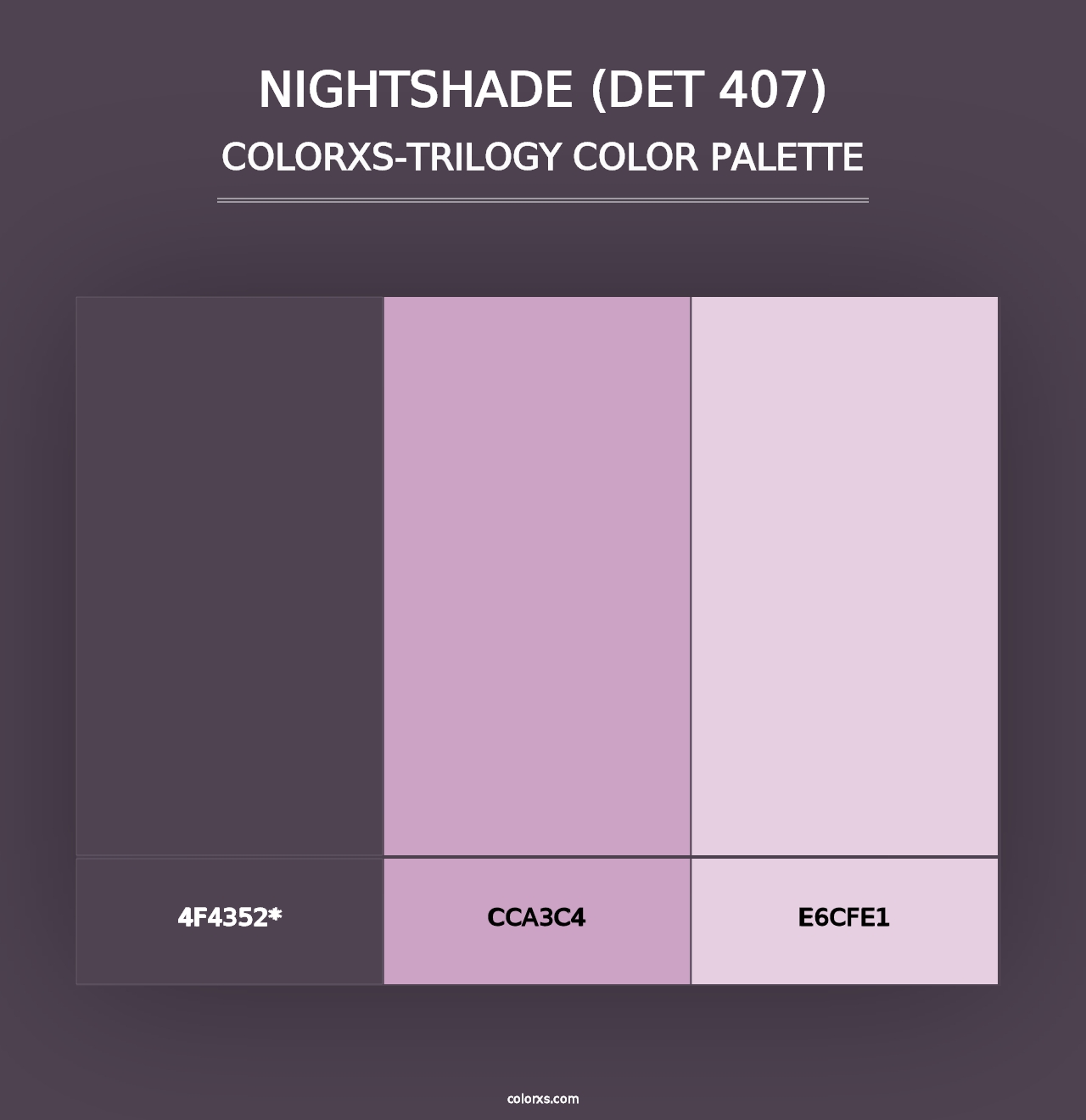 Nightshade (DET 407) - Colorxs Trilogy Palette