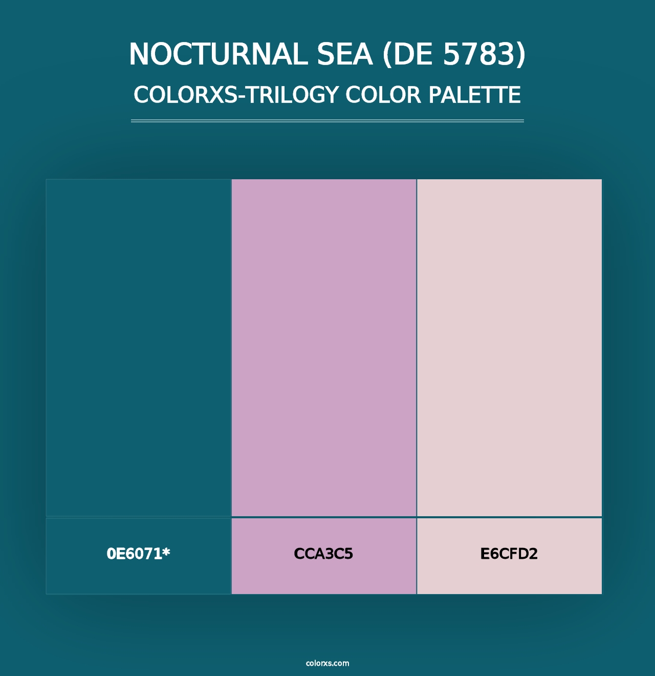 Nocturnal Sea (DE 5783) - Colorxs Trilogy Palette