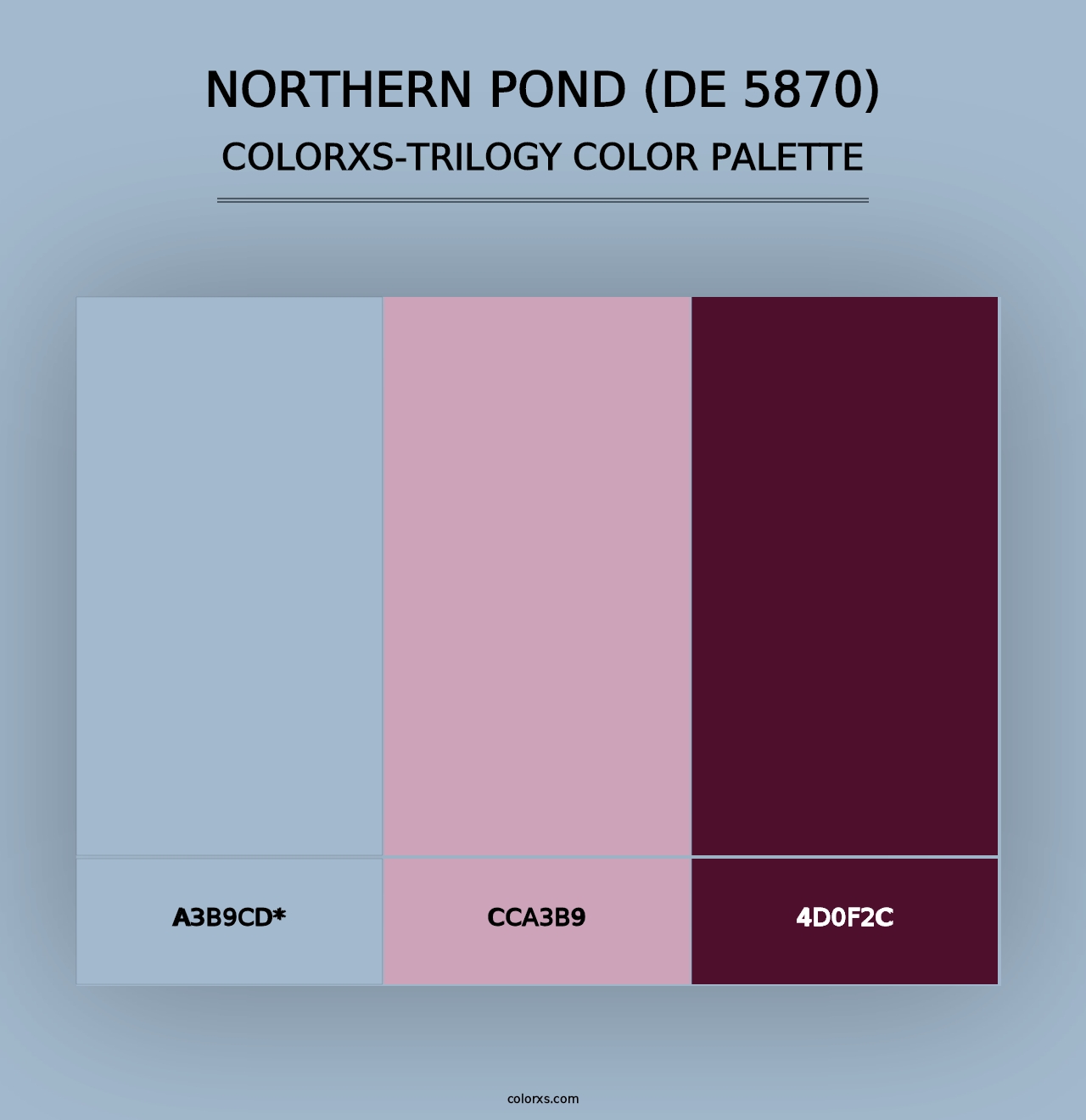 Northern Pond (DE 5870) - Colorxs Trilogy Palette