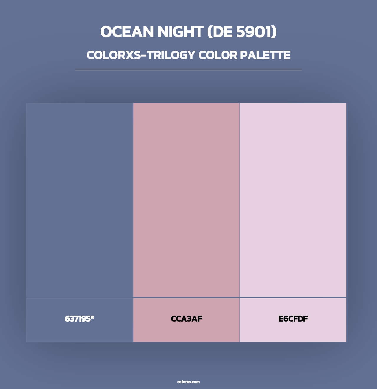 Ocean Night (DE 5901) - Colorxs Trilogy Palette