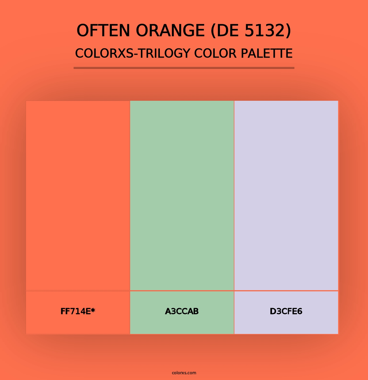 Often Orange (DE 5132) - Colorxs Trilogy Palette