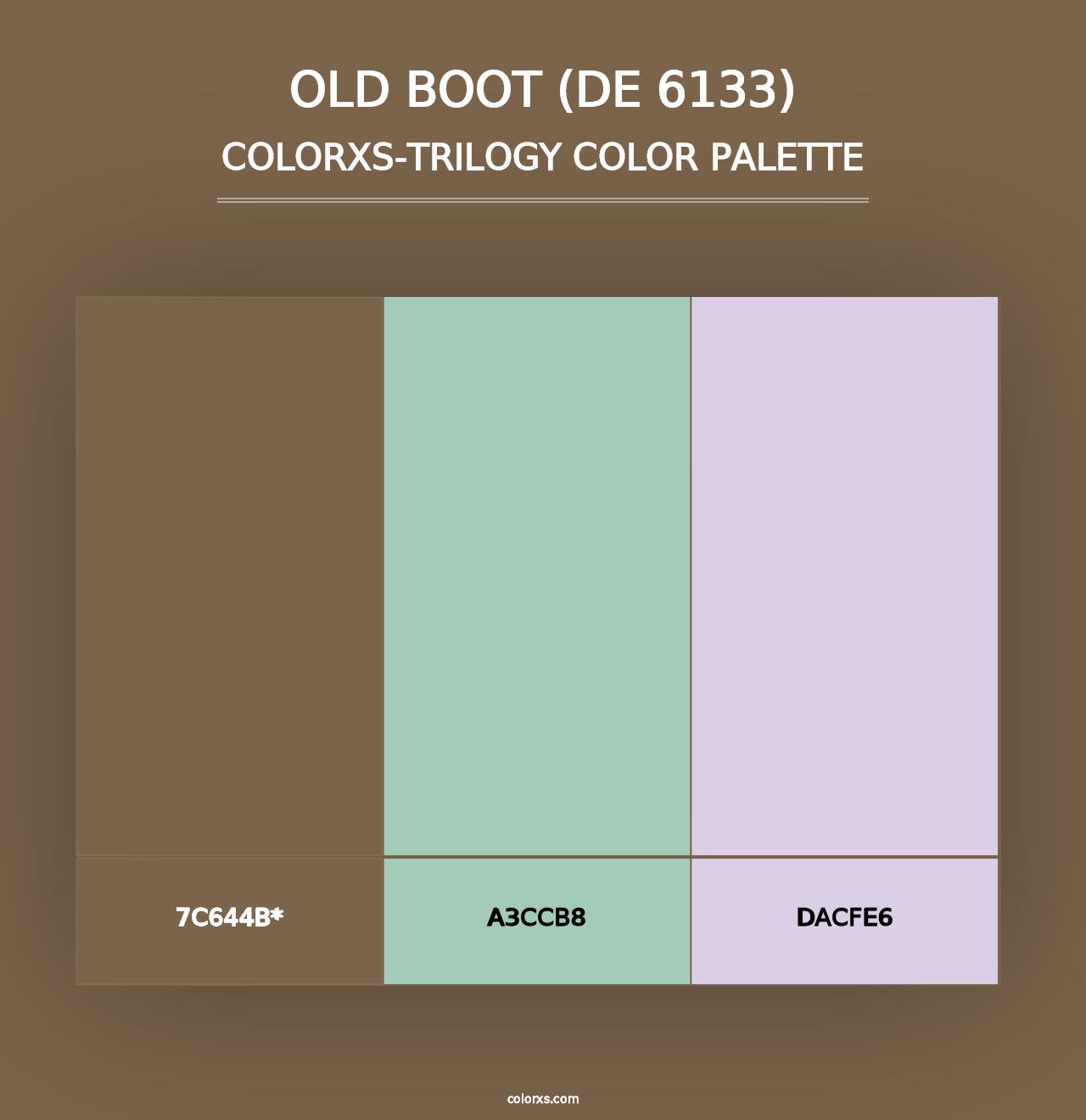 Old Boot (DE 6133) - Colorxs Trilogy Palette