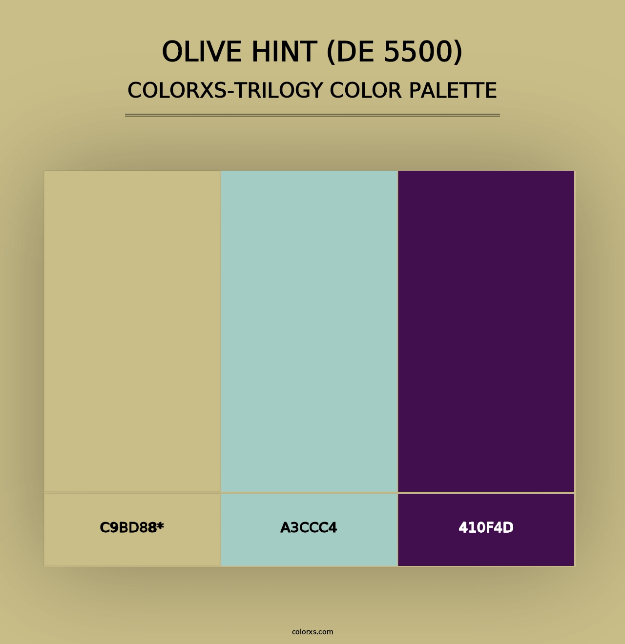 Olive Hint (DE 5500) - Colorxs Trilogy Palette