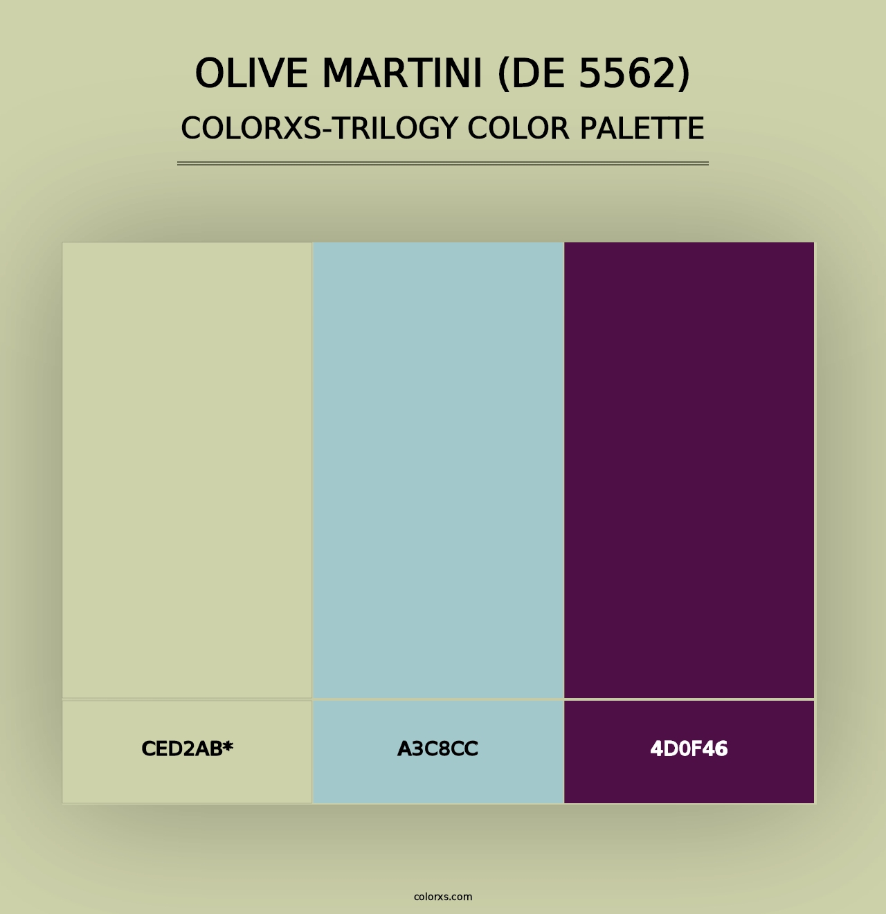 Olive Martini (DE 5562) - Colorxs Trilogy Palette