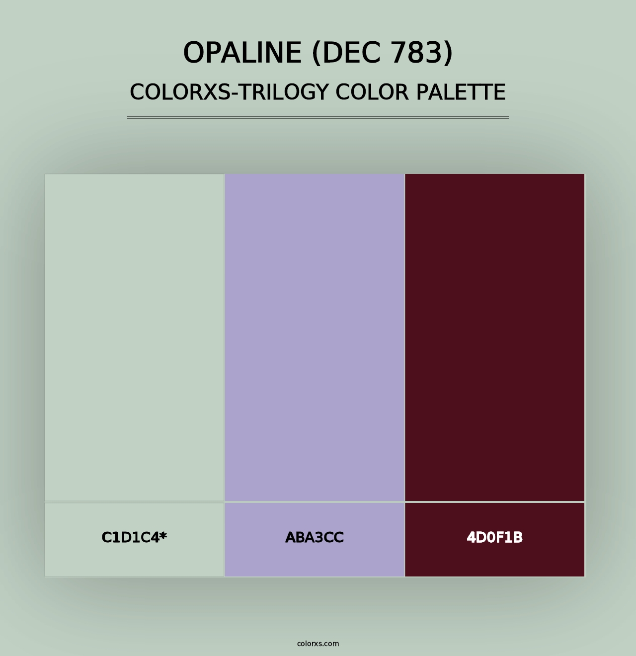 Opaline (DEC 783) - Colorxs Trilogy Palette