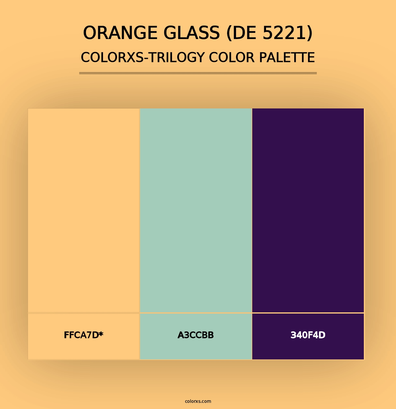 Orange Glass (DE 5221) - Colorxs Trilogy Palette