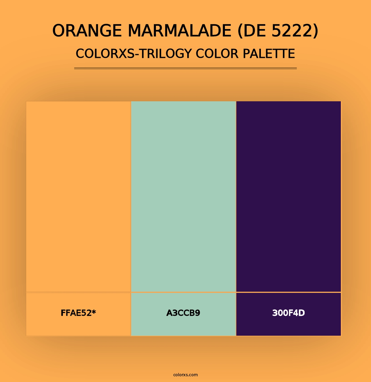 Orange Marmalade (DE 5222) - Colorxs Trilogy Palette