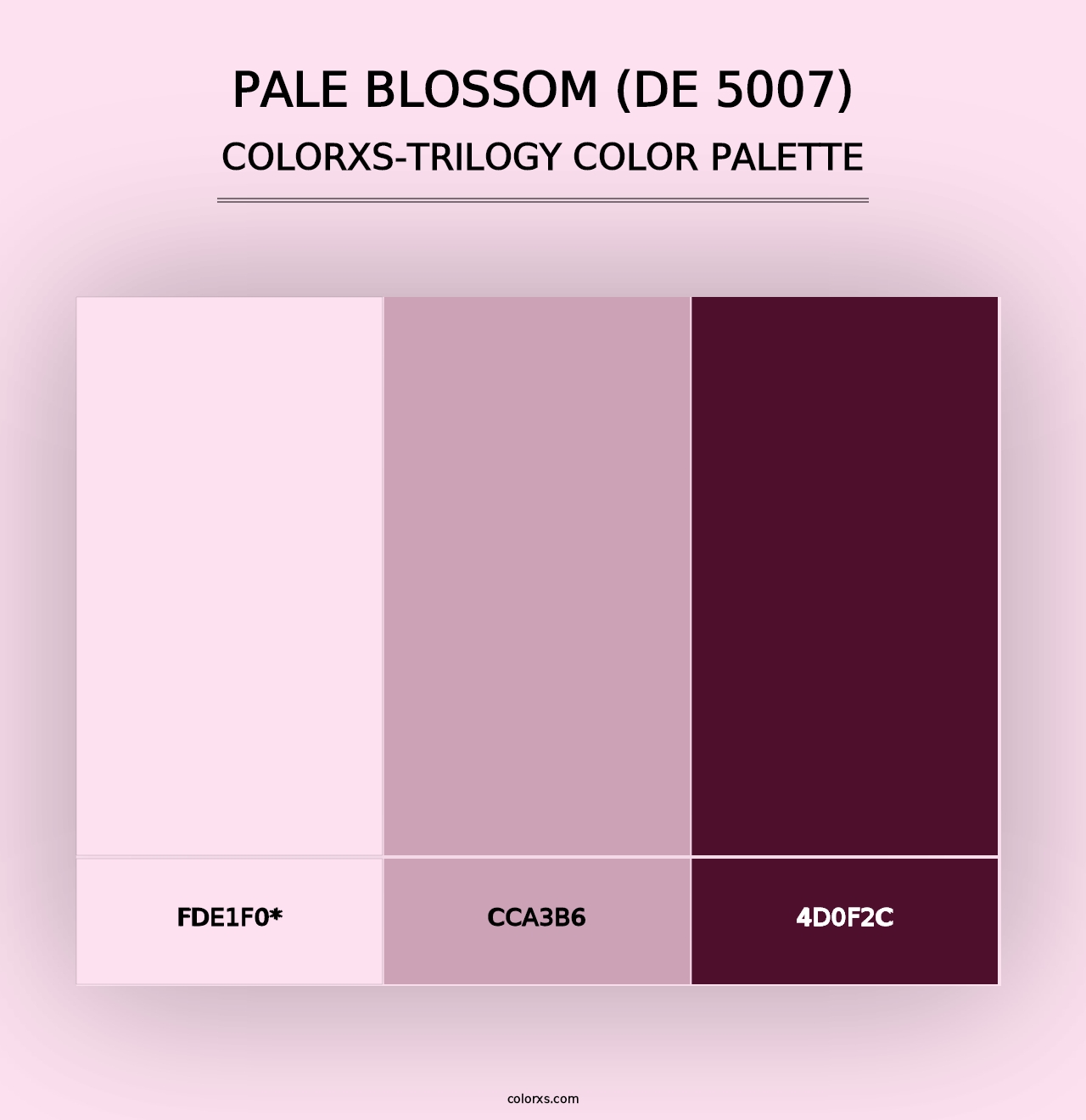 Pale Blossom (DE 5007) - Colorxs Trilogy Palette