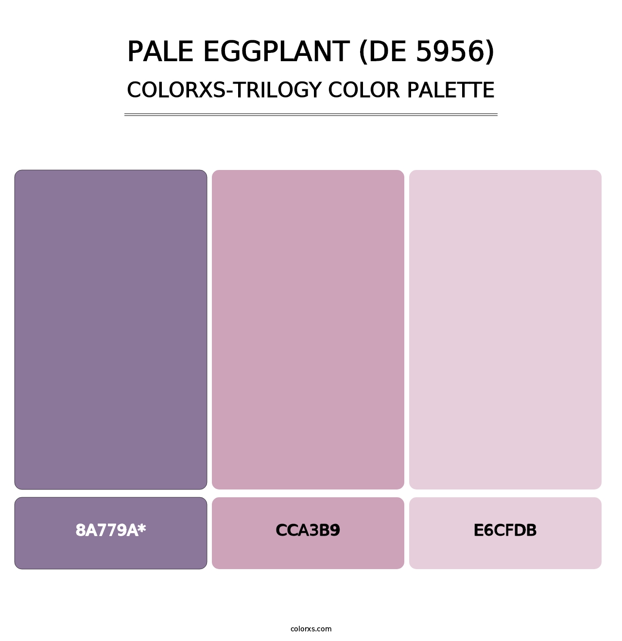 Pale Eggplant (DE 5956) - Colorxs Trilogy Palette