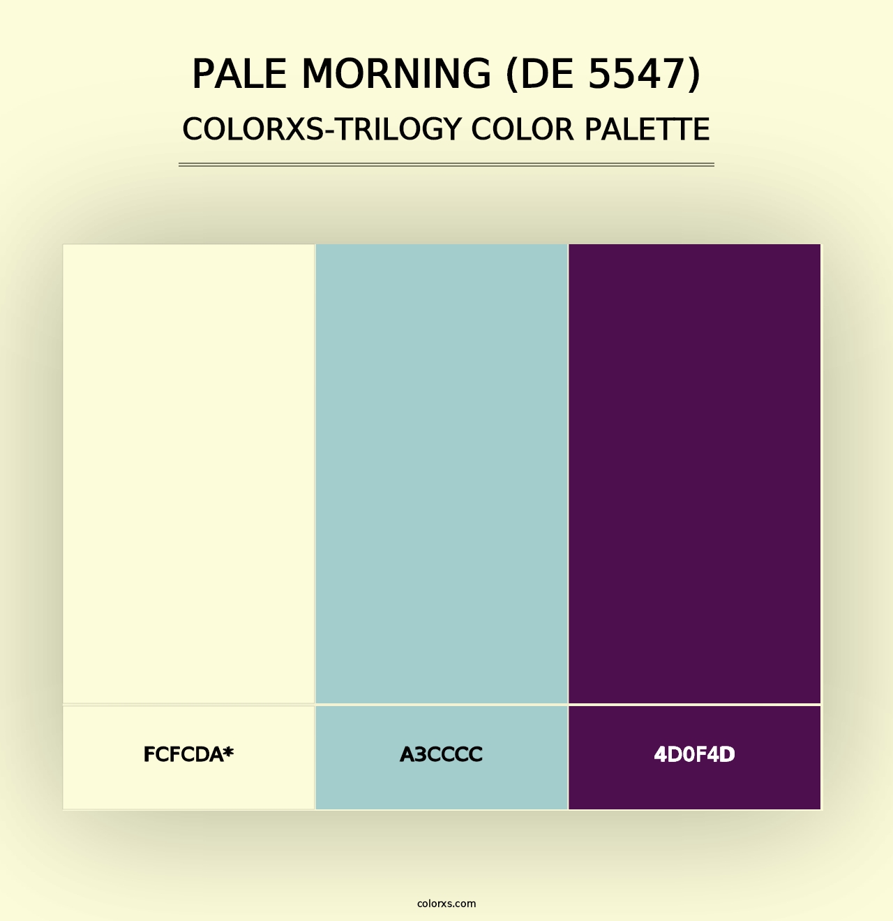 Pale Morning (DE 5547) - Colorxs Trilogy Palette