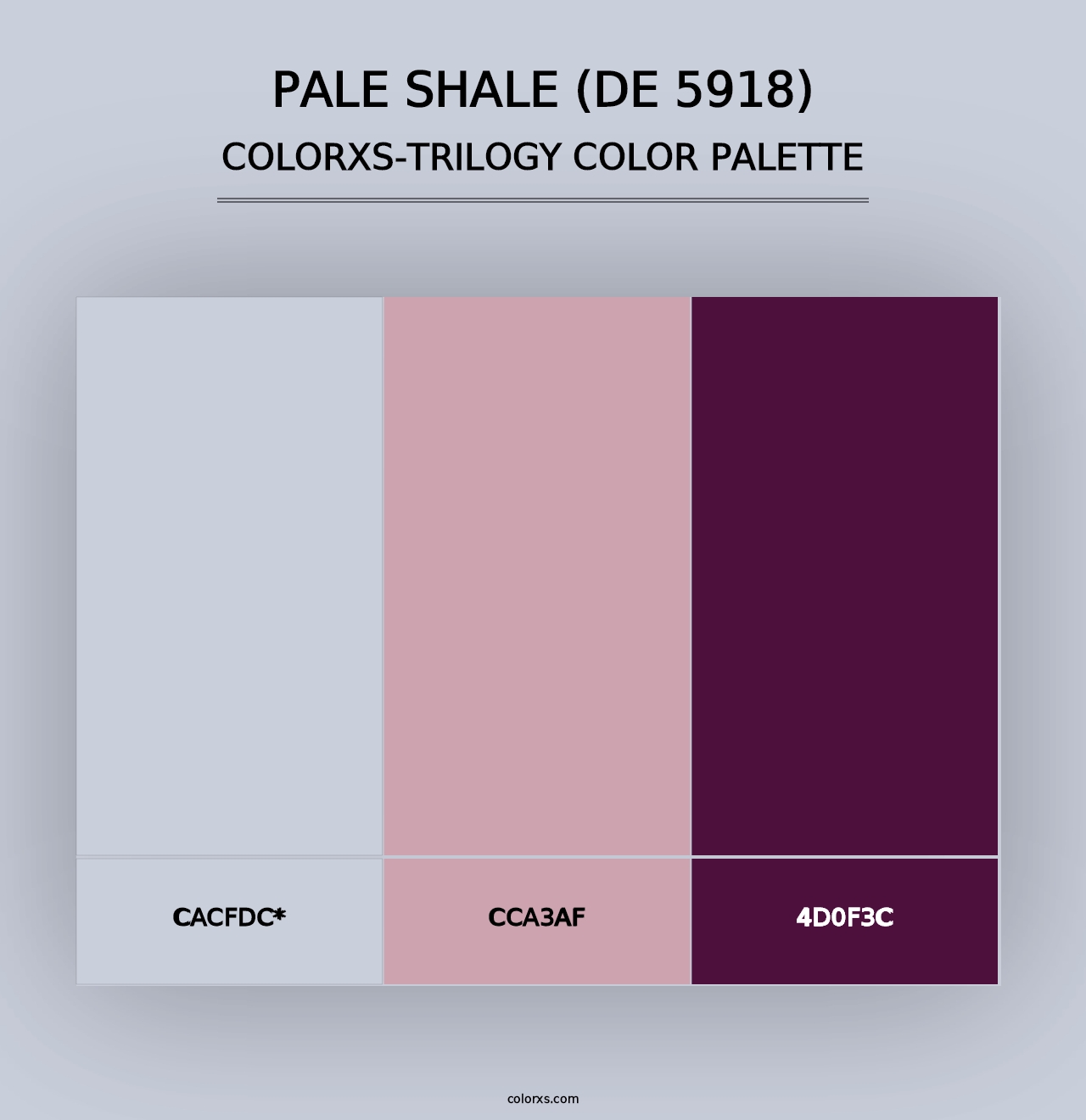 Pale Shale (DE 5918) - Colorxs Trilogy Palette