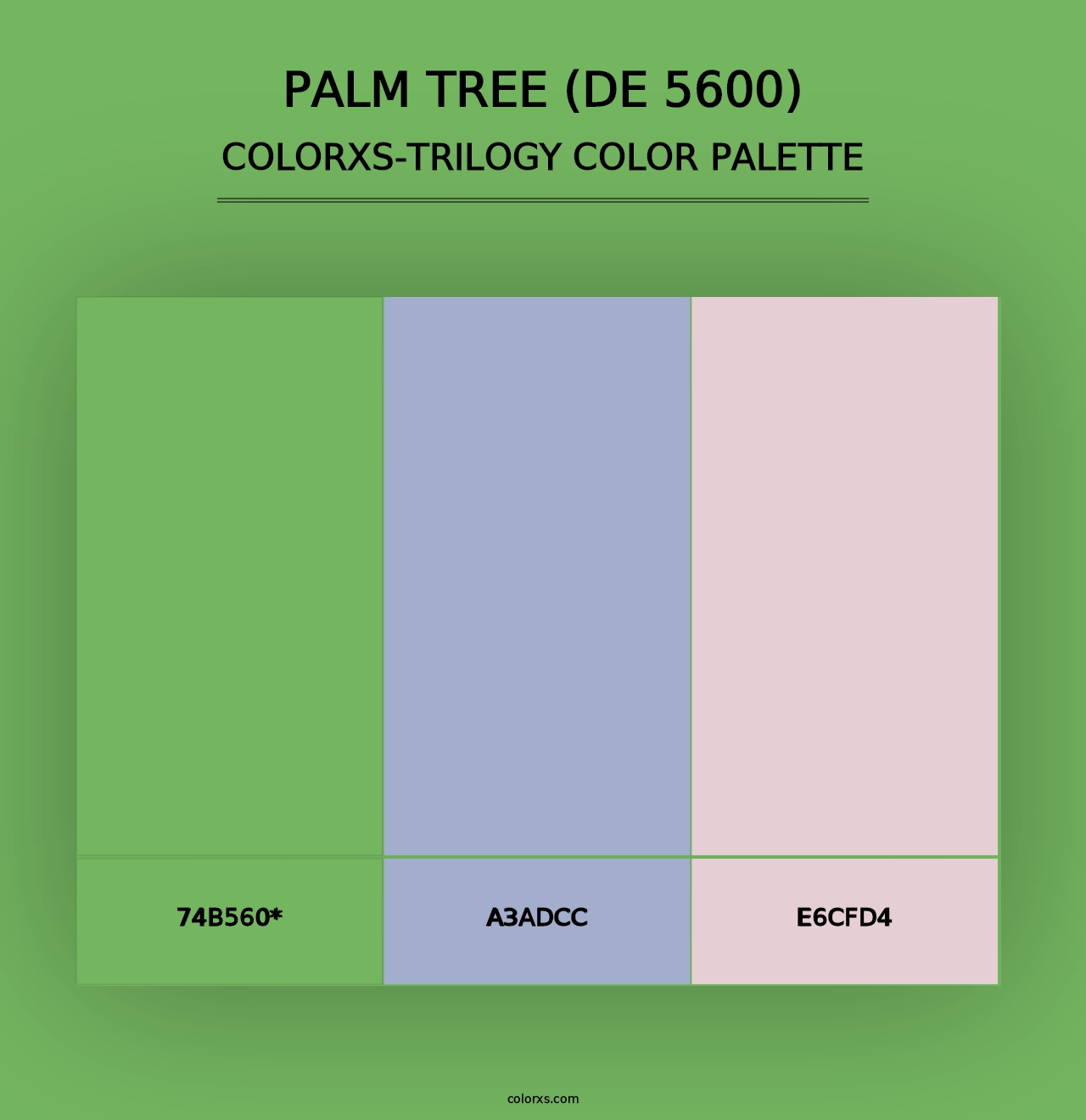 Palm Tree (DE 5600) - Colorxs Trilogy Palette