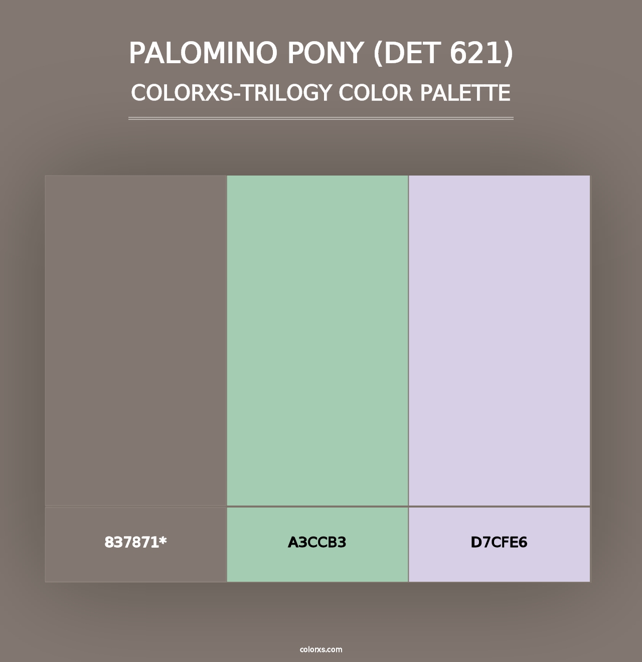 Palomino Pony (DET 621) - Colorxs Trilogy Palette