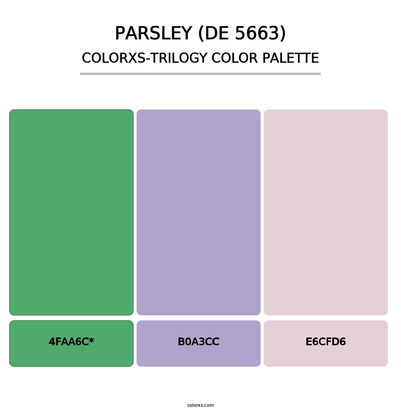 Parsley (DE 5663) - Colorxs Trilogy Palette