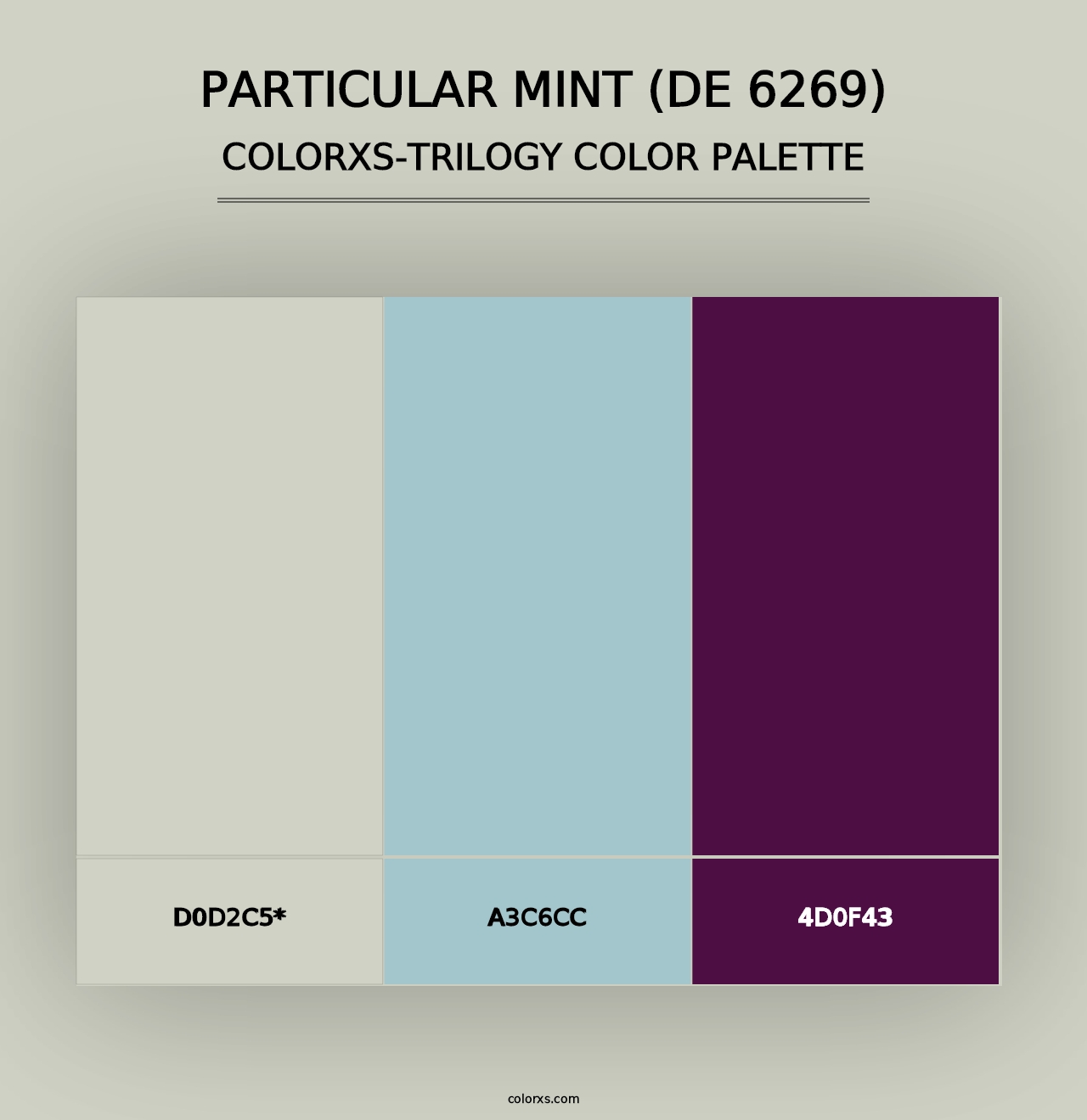 Particular Mint (DE 6269) - Colorxs Trilogy Palette