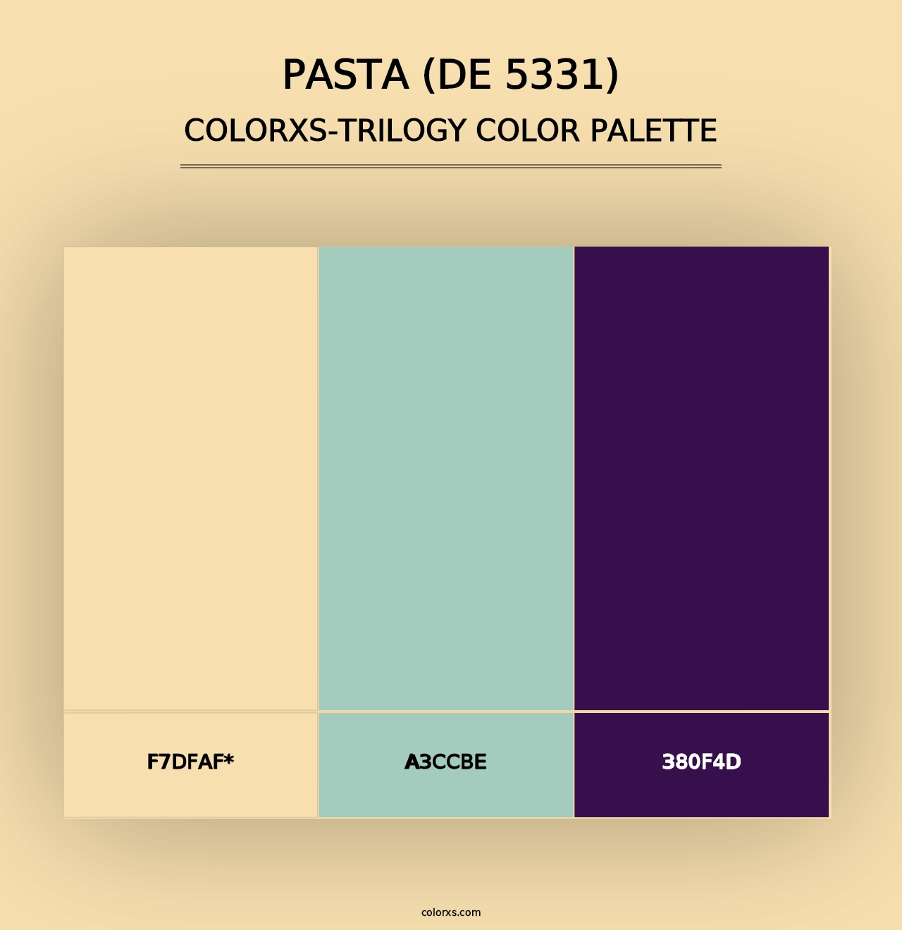 Pasta (DE 5331) - Colorxs Trilogy Palette