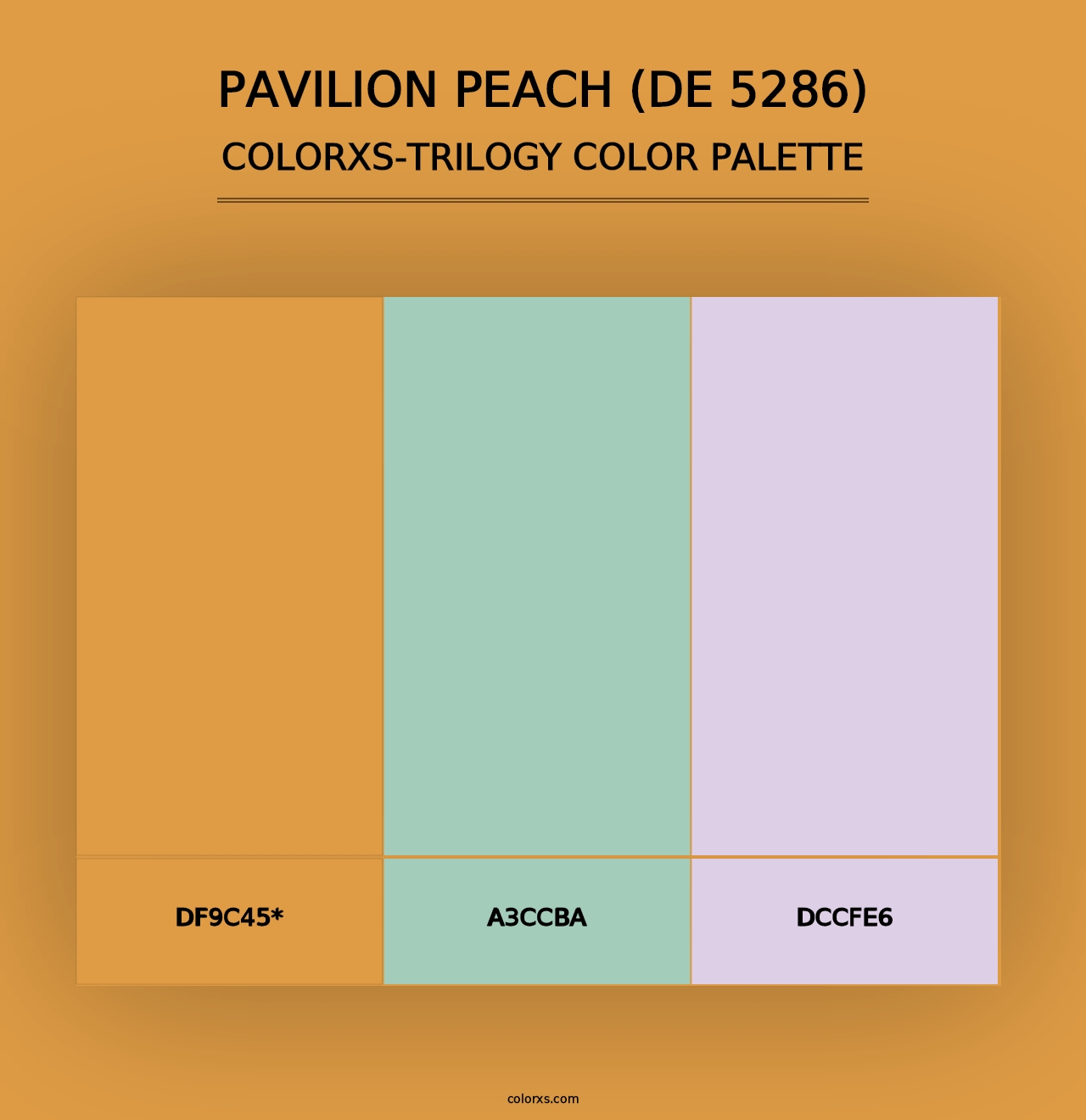 Pavilion Peach (DE 5286) - Colorxs Trilogy Palette