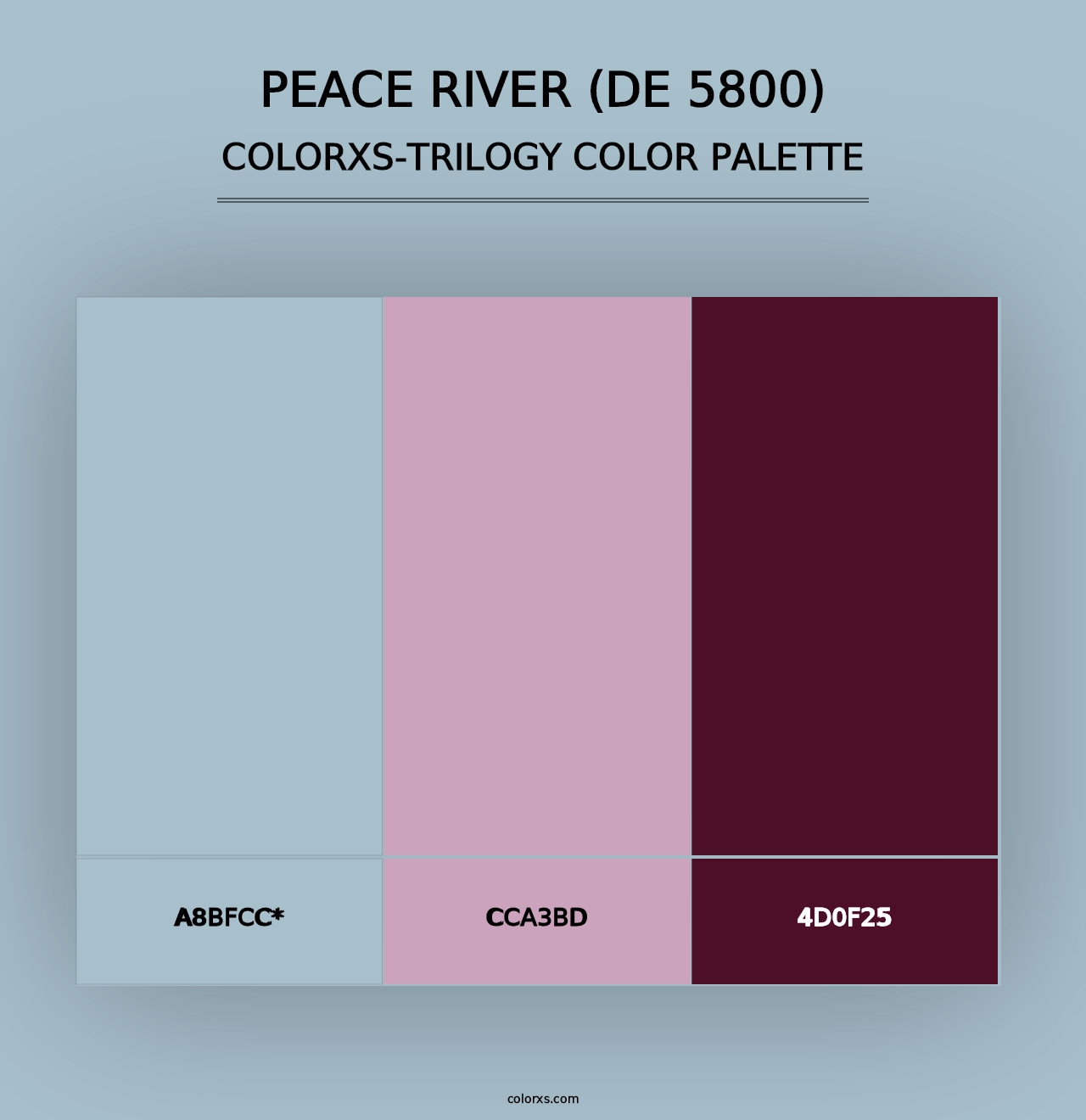 Peace River (DE 5800) - Colorxs Trilogy Palette