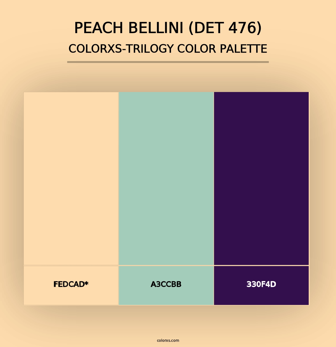 Peach Bellini (DET 476) - Colorxs Trilogy Palette