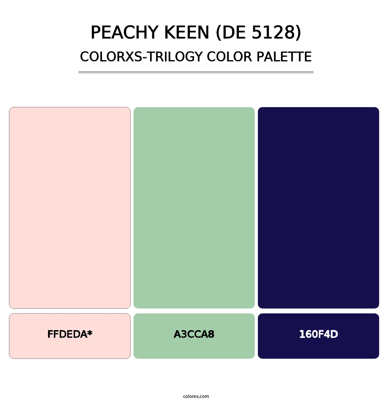 Peachy Keen (DE 5128) - Colorxs Trilogy Palette