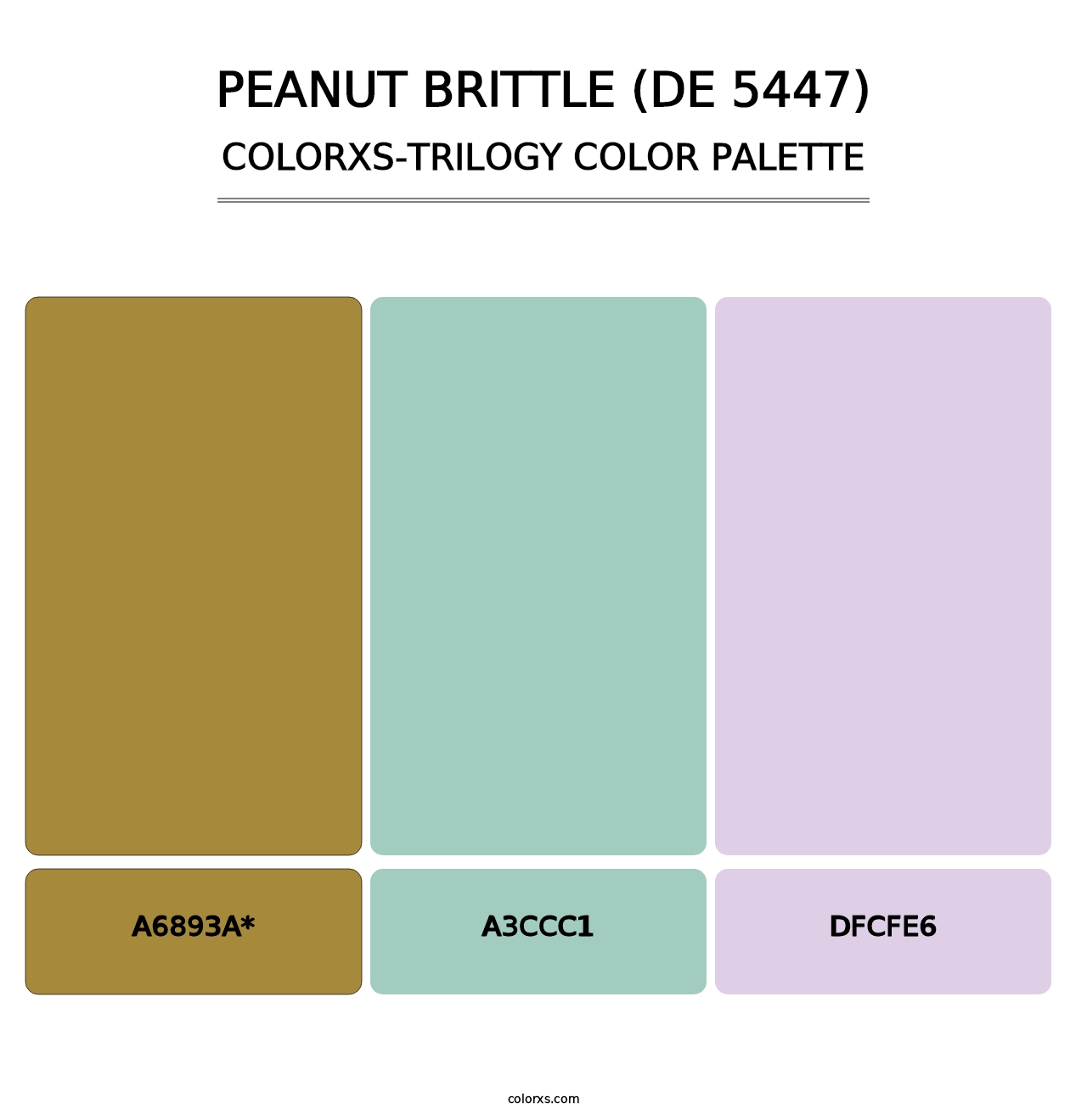 Peanut Brittle (DE 5447) - Colorxs Trilogy Palette