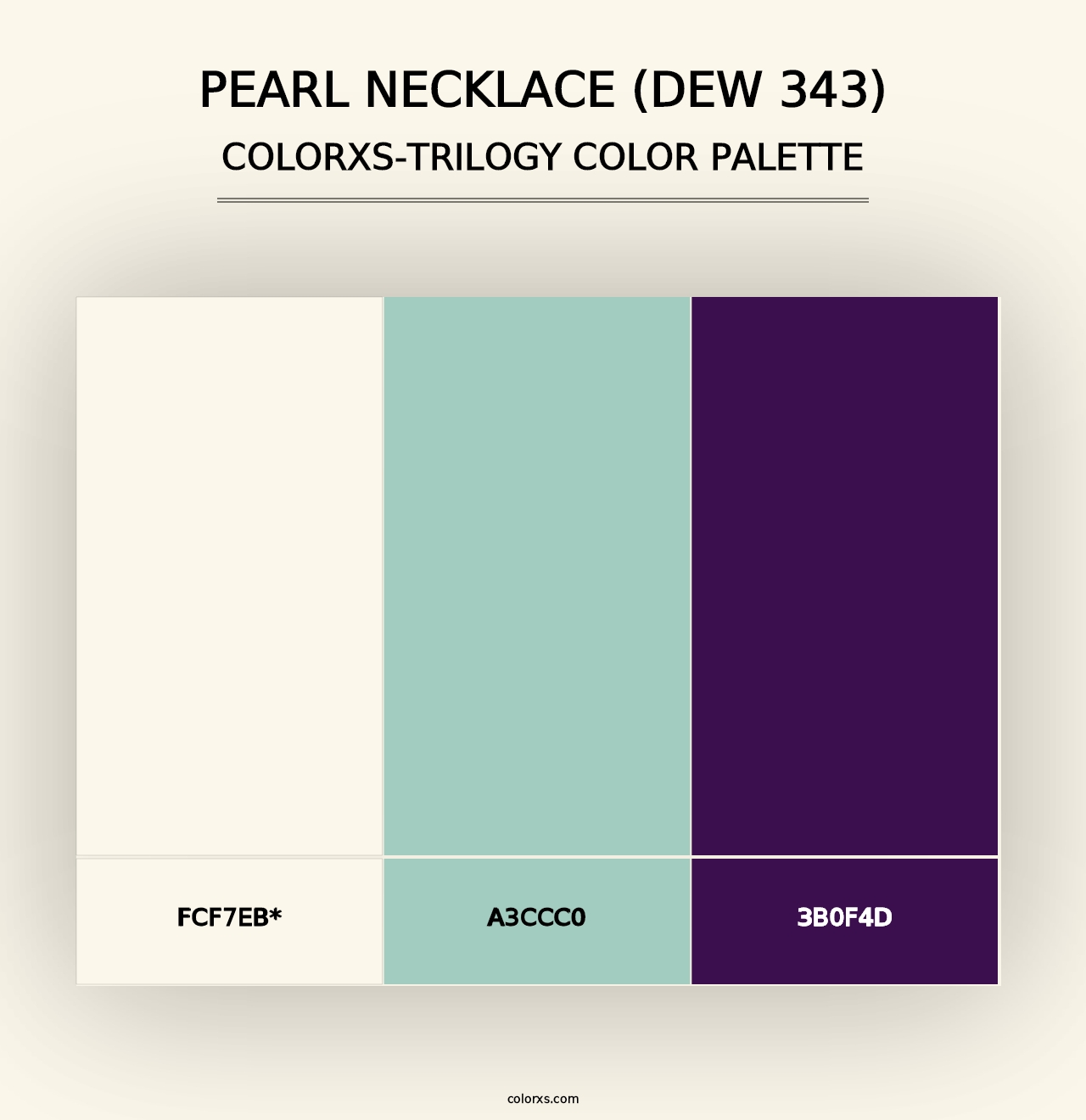 Pearl Necklace (DEW 343) - Colorxs Trilogy Palette