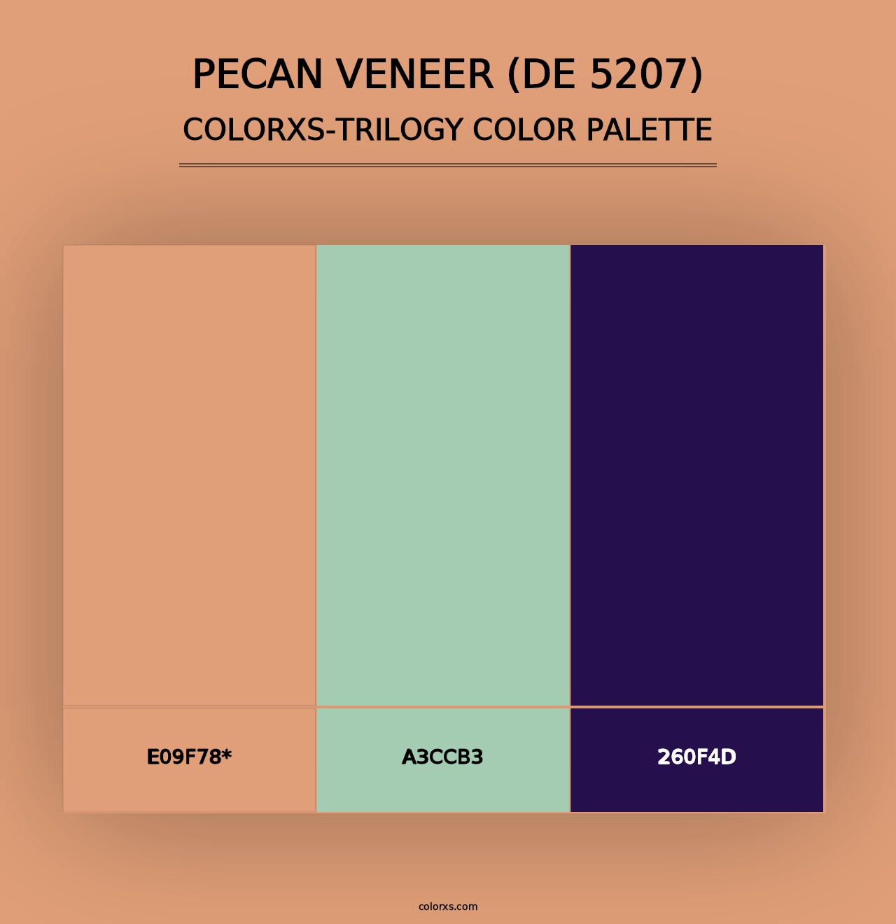 Pecan Veneer (DE 5207) - Colorxs Trilogy Palette