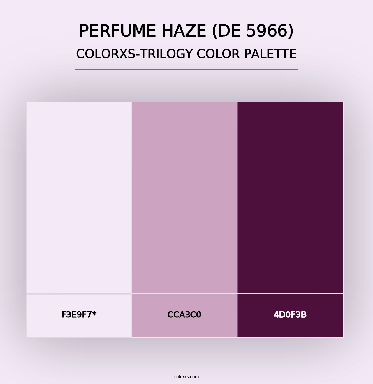 Perfume Haze (DE 5966) - Colorxs Trilogy Palette