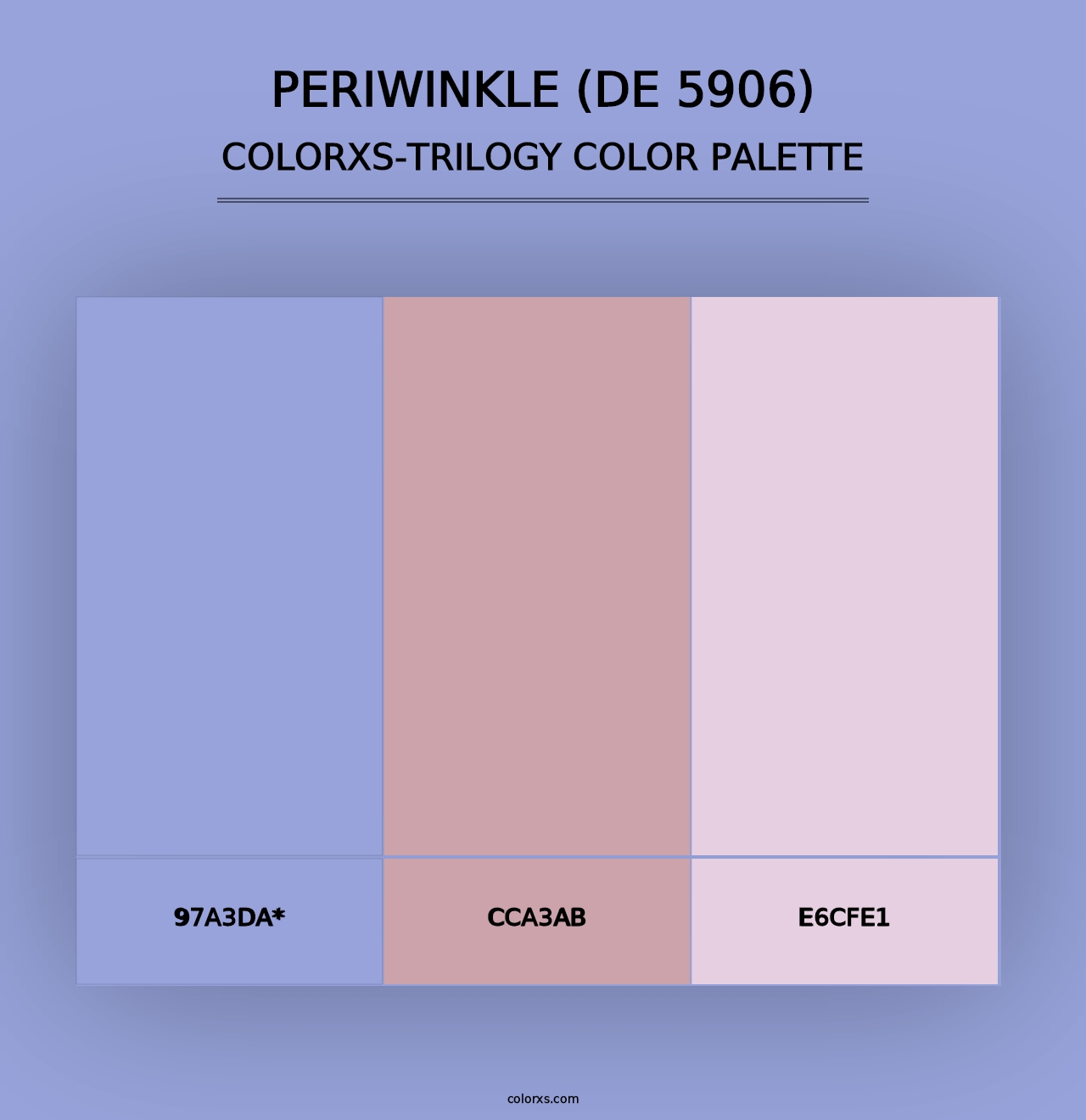 Periwinkle (DE 5906) - Colorxs Trilogy Palette