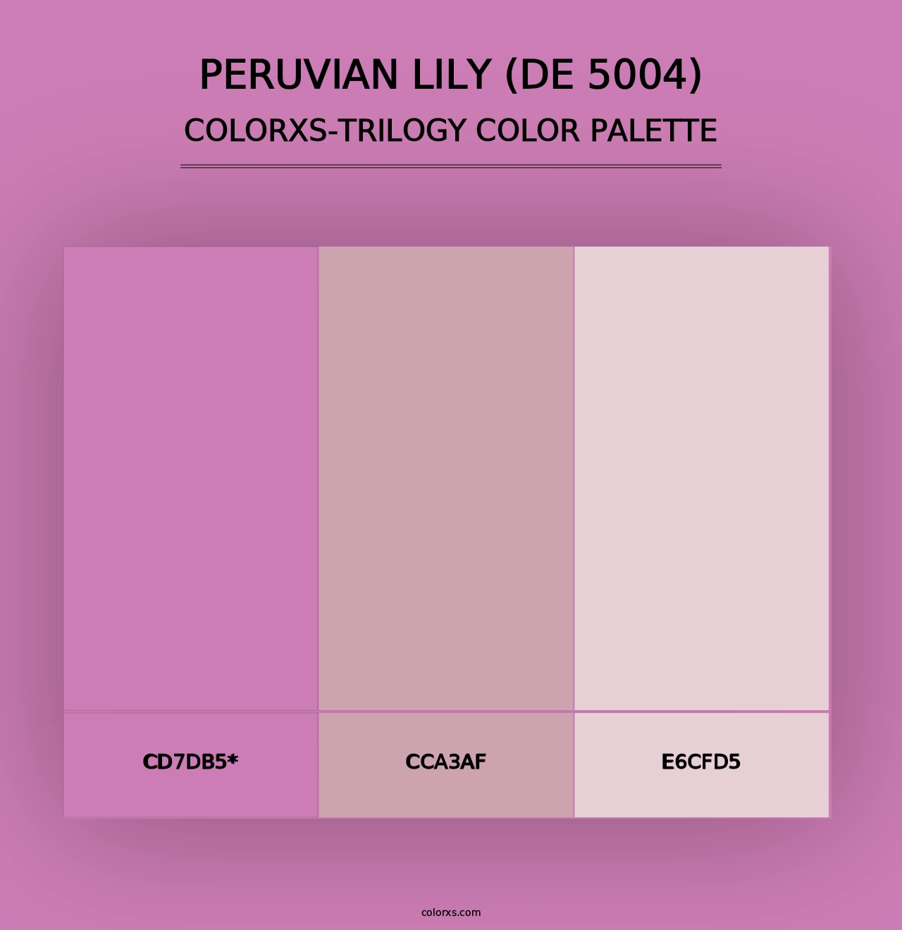 Peruvian Lily (DE 5004) - Colorxs Trilogy Palette